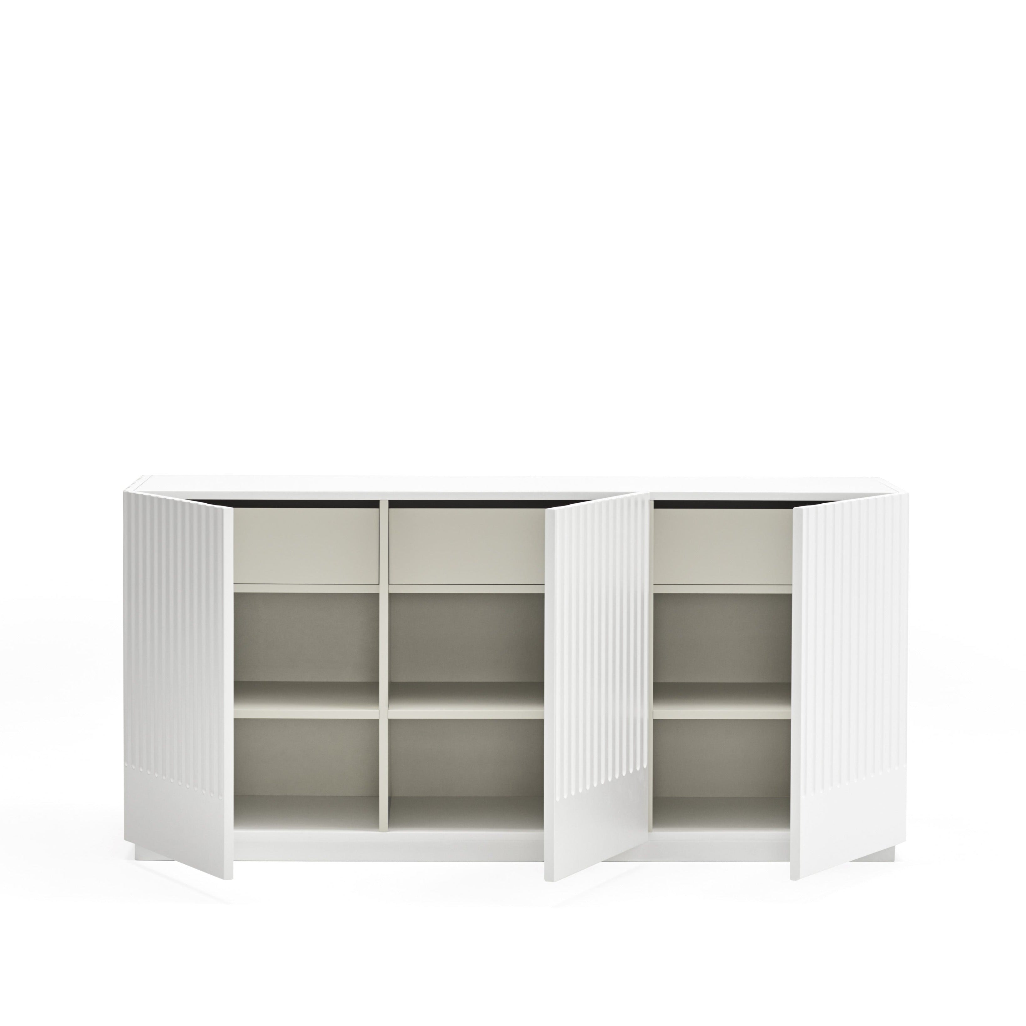 Buffet 3 portes 148x48 cm Doric de Teulat blanc