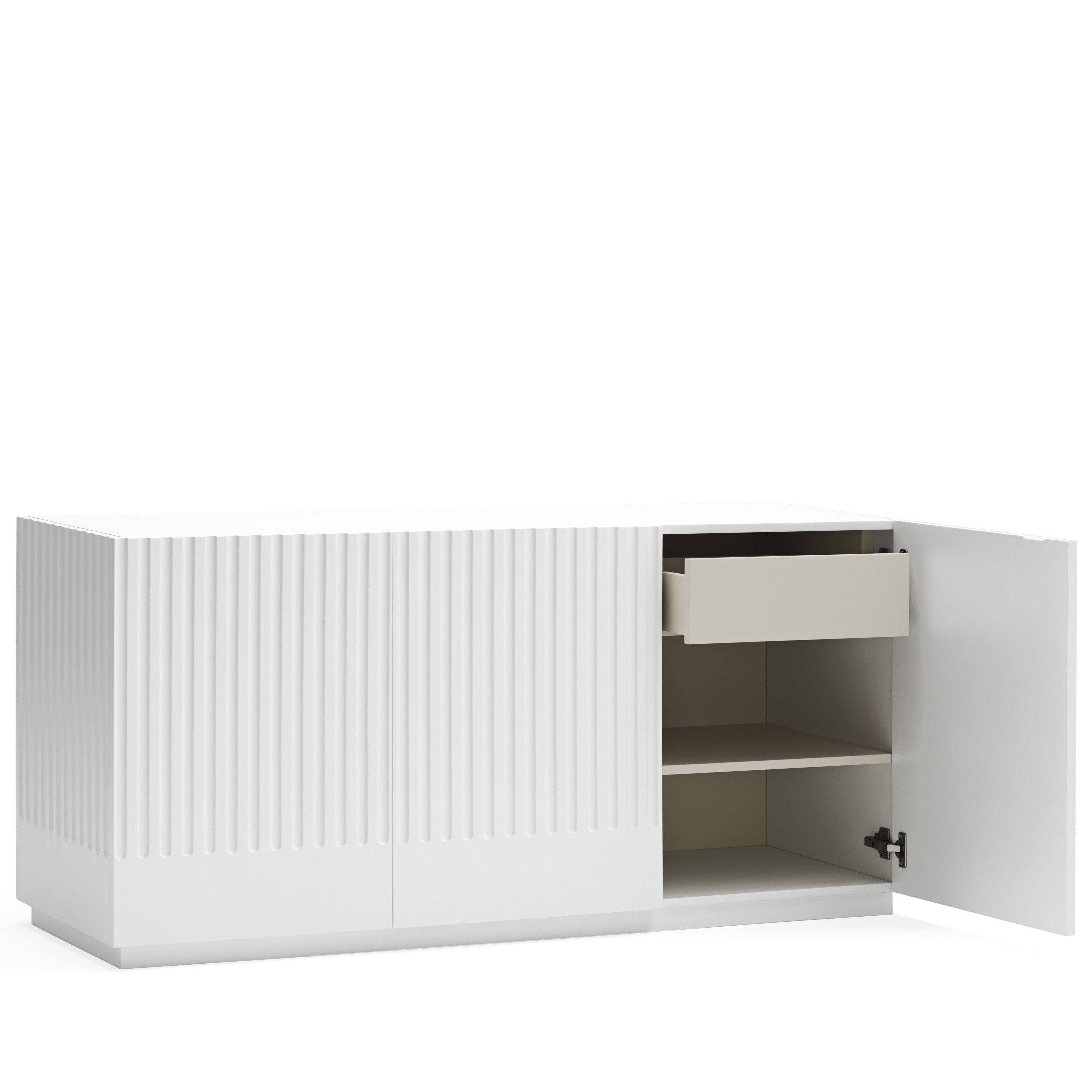 Buffet 3 portes 148x48 cm Doric de Teulat blanc