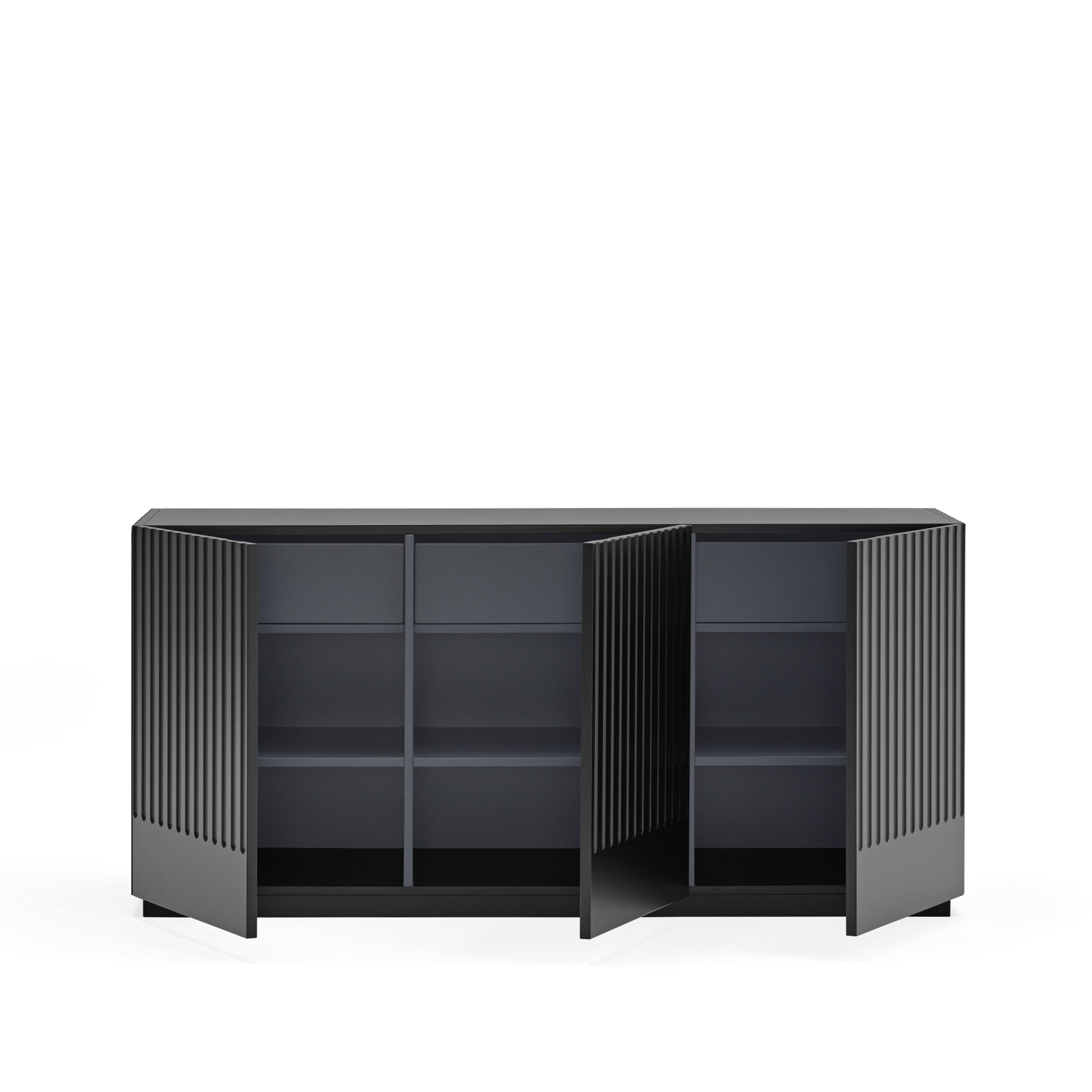 Buffet 3 portes 148x48 cm Doric de Teulat noir