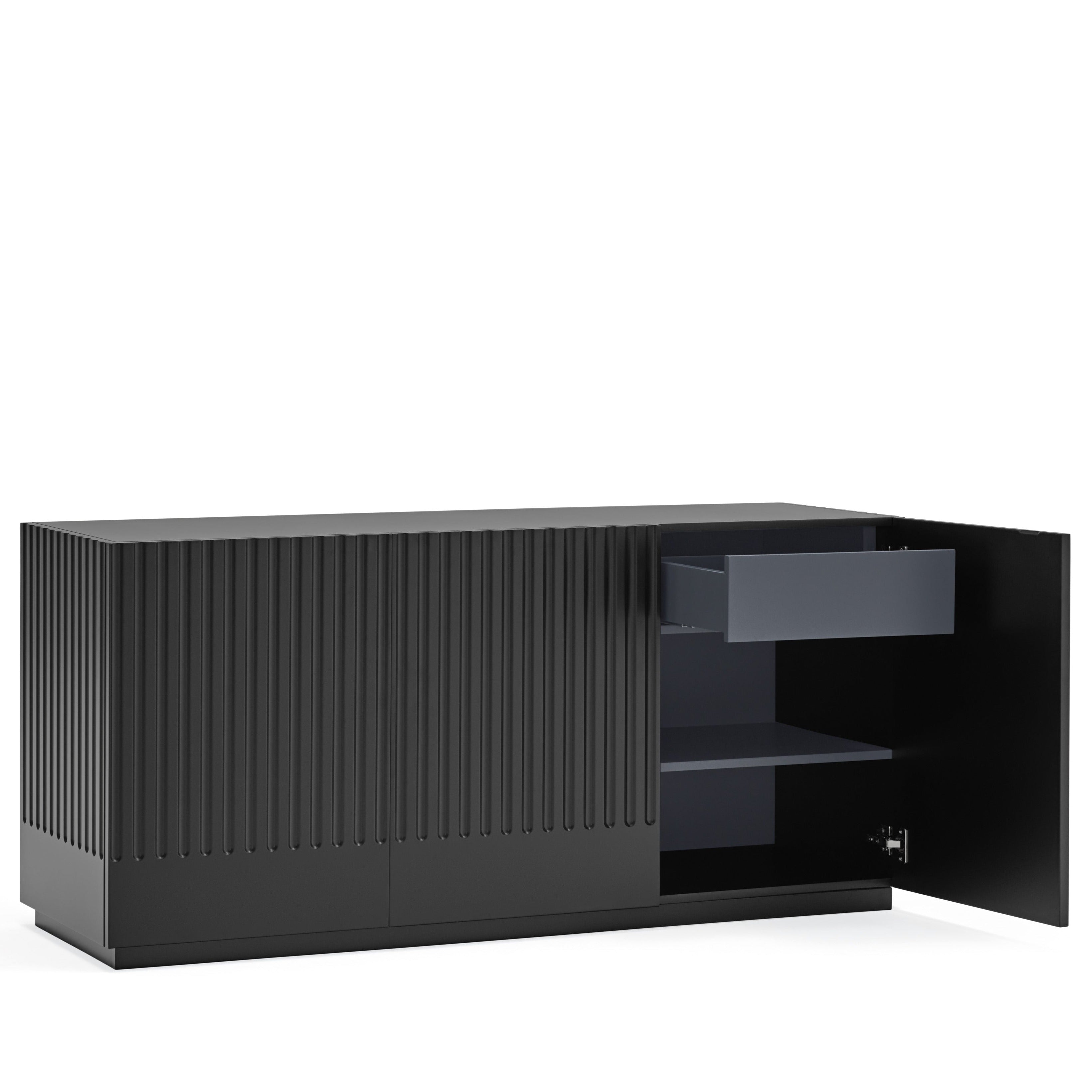 Buffet 3 portes 148x48 cm Doric de Teulat noir