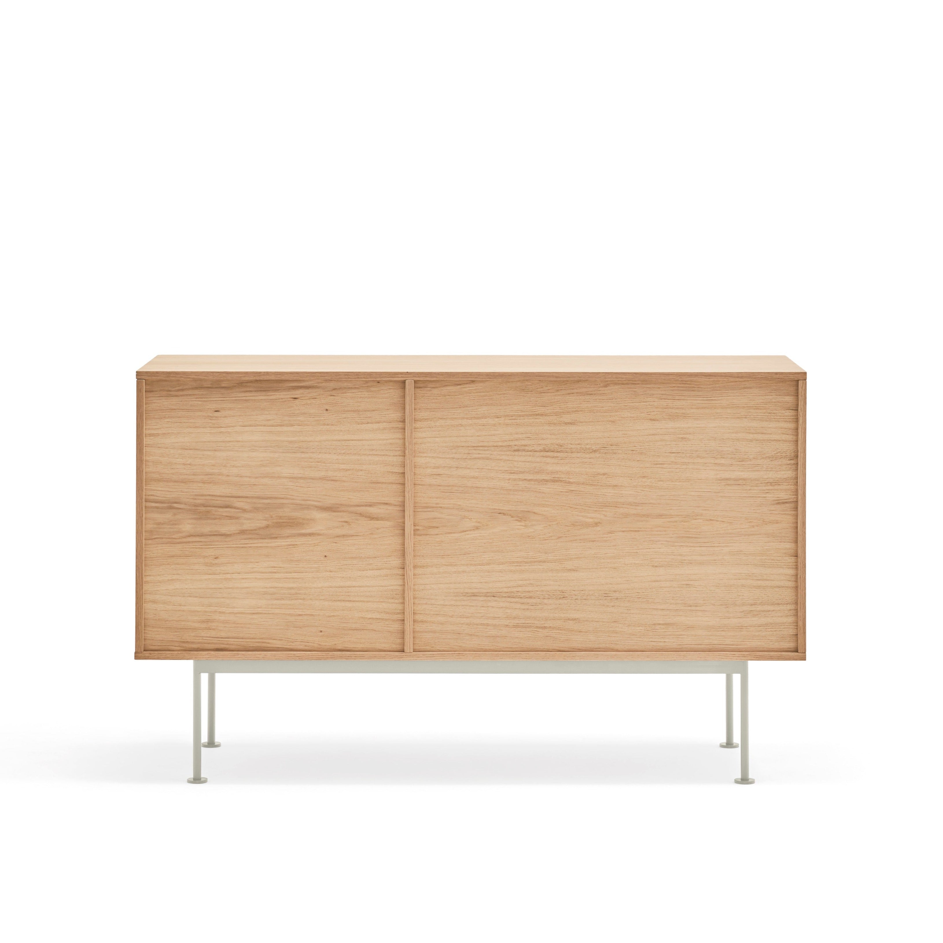 Buffet 3 tiroirs 1 porte 128x81 cm Yoko par Teulat en chêne crème