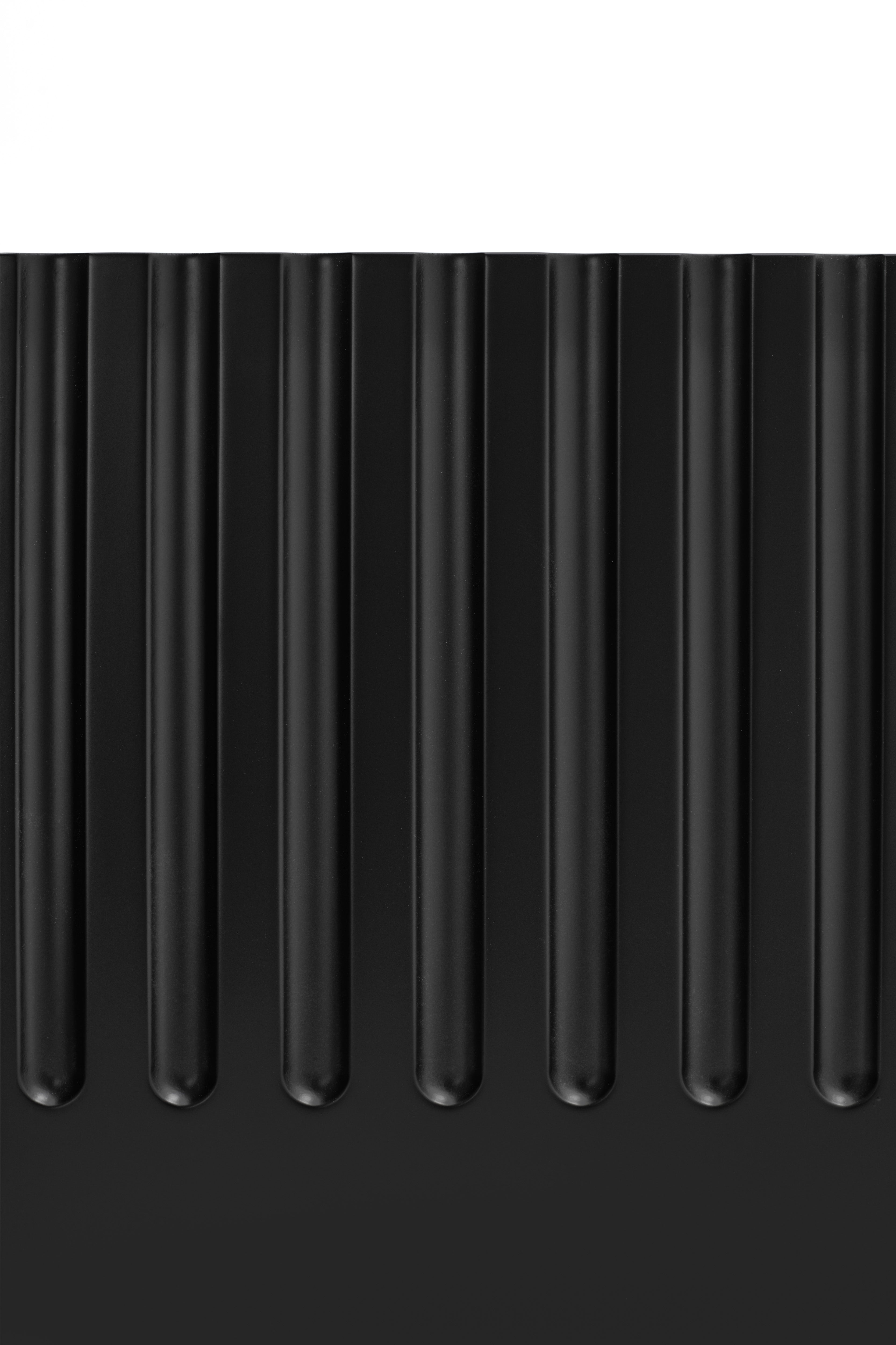 Meuble TV 4 portes 2 tiroirs 182x48 cm Doric de Teulat noir