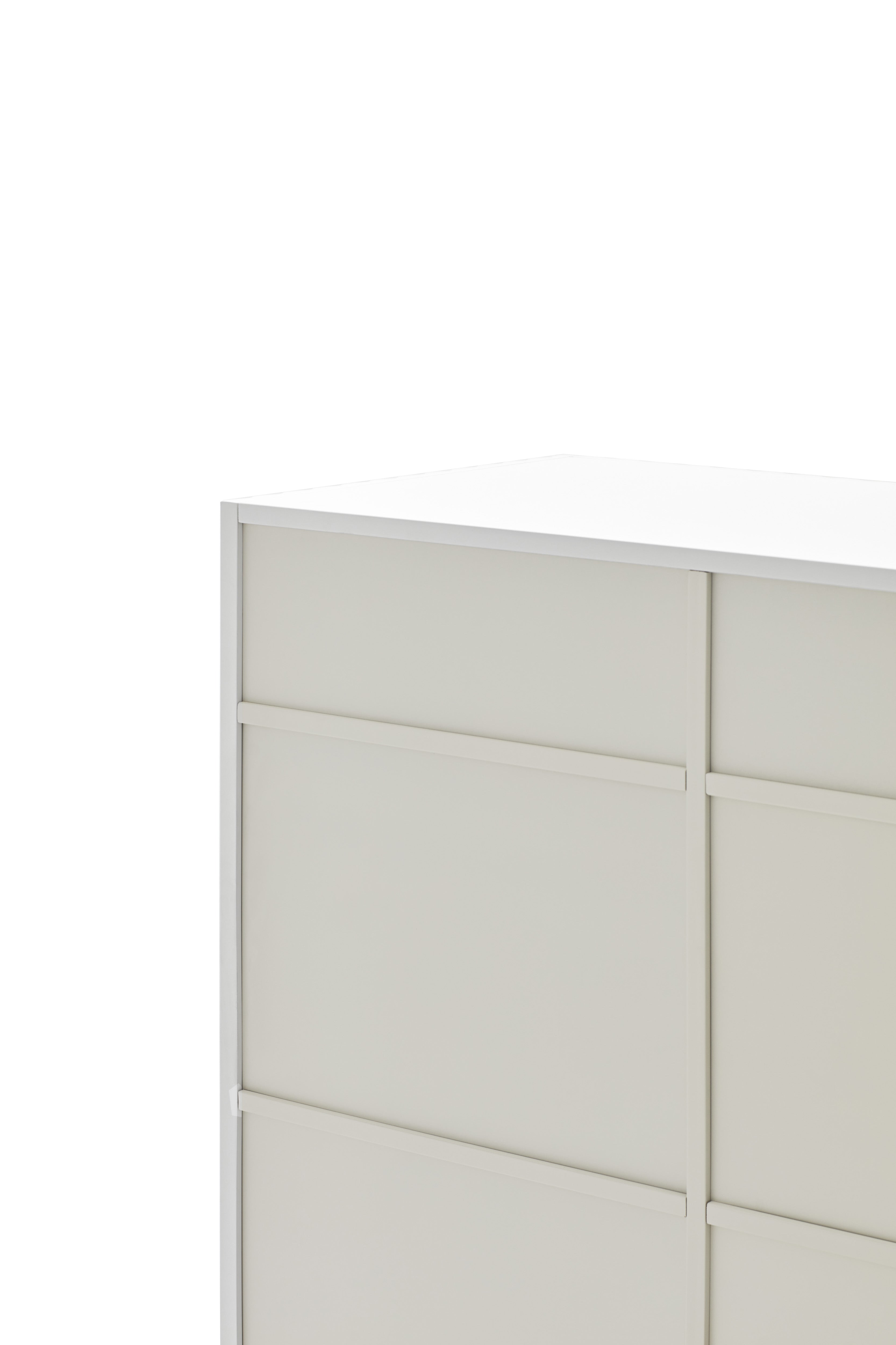 Buffet 2 portes 91x120 cm Doric de Teulat blanc