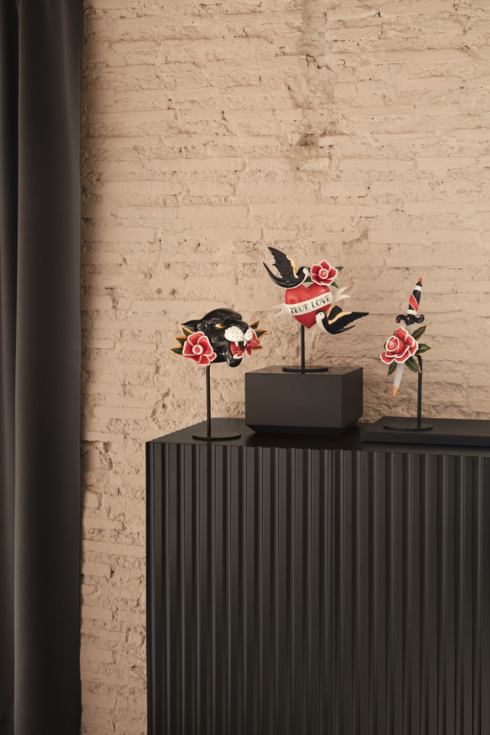 Buffet 2 portes 91x120 cm Doric de Teulat noir