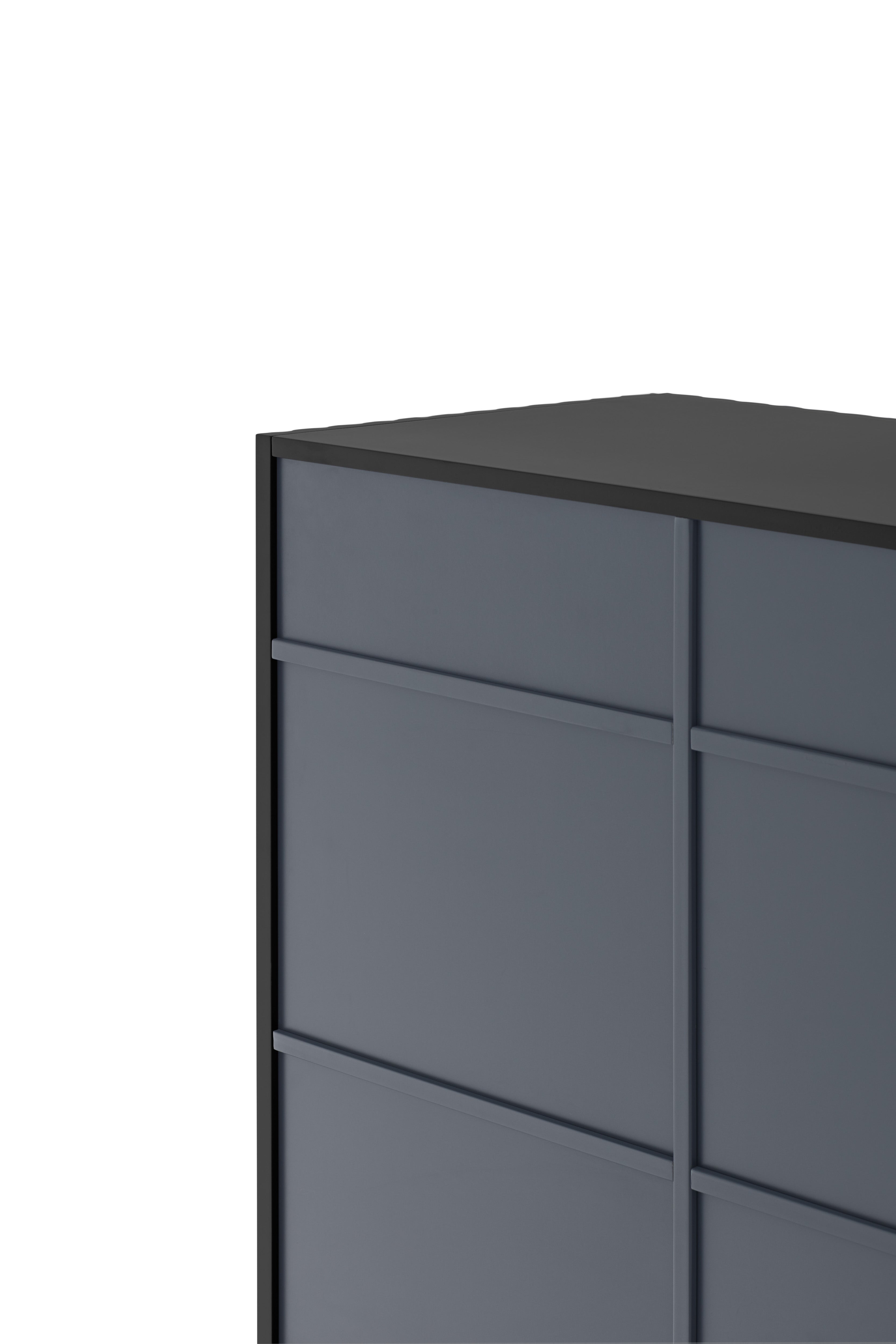 Buffet 2 portes 91x120 cm Doric de Teulat noir