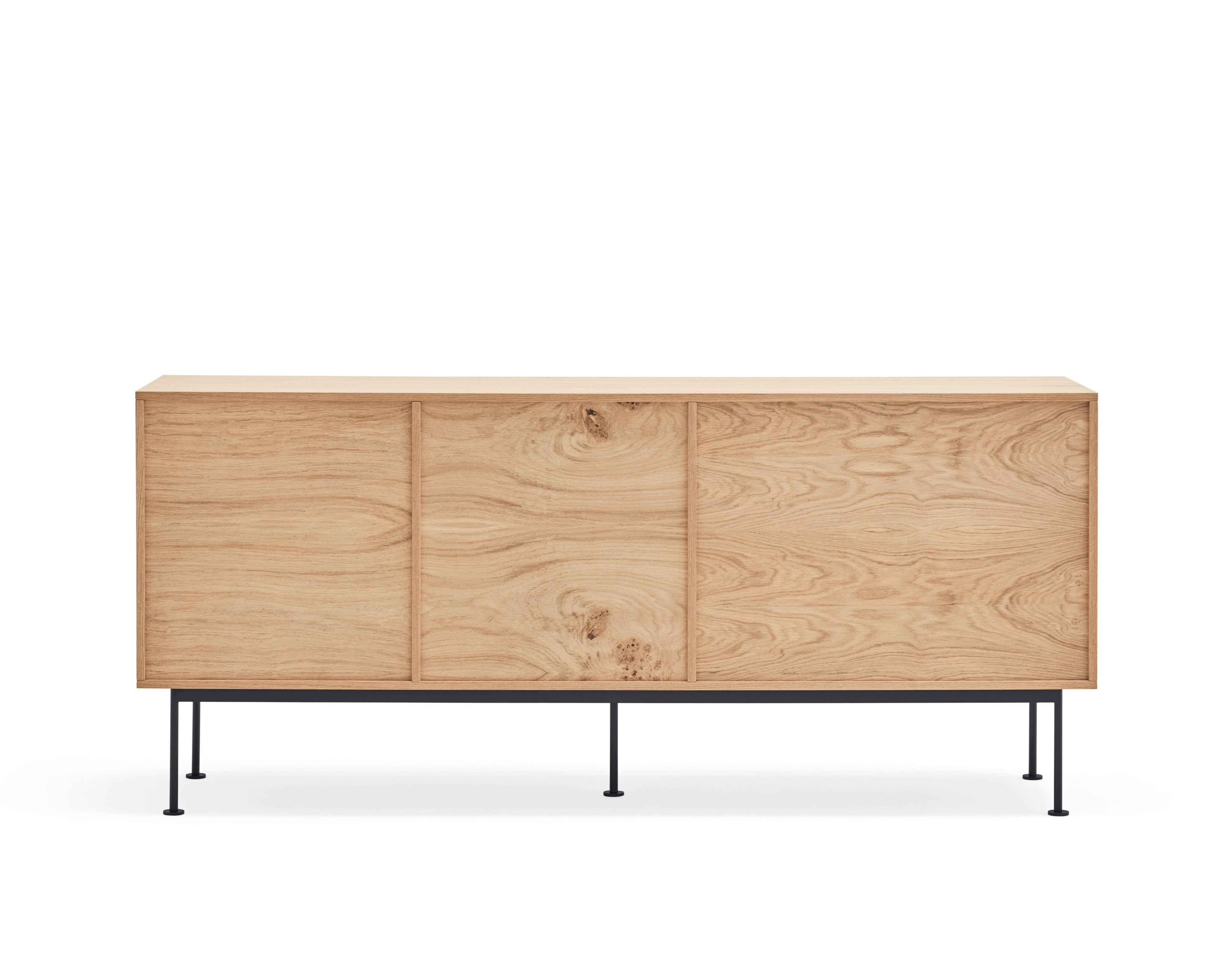 Buffet 3 tiroirs 2 portes 180x81 cm Yoko par Teulat chêne gris anthracite