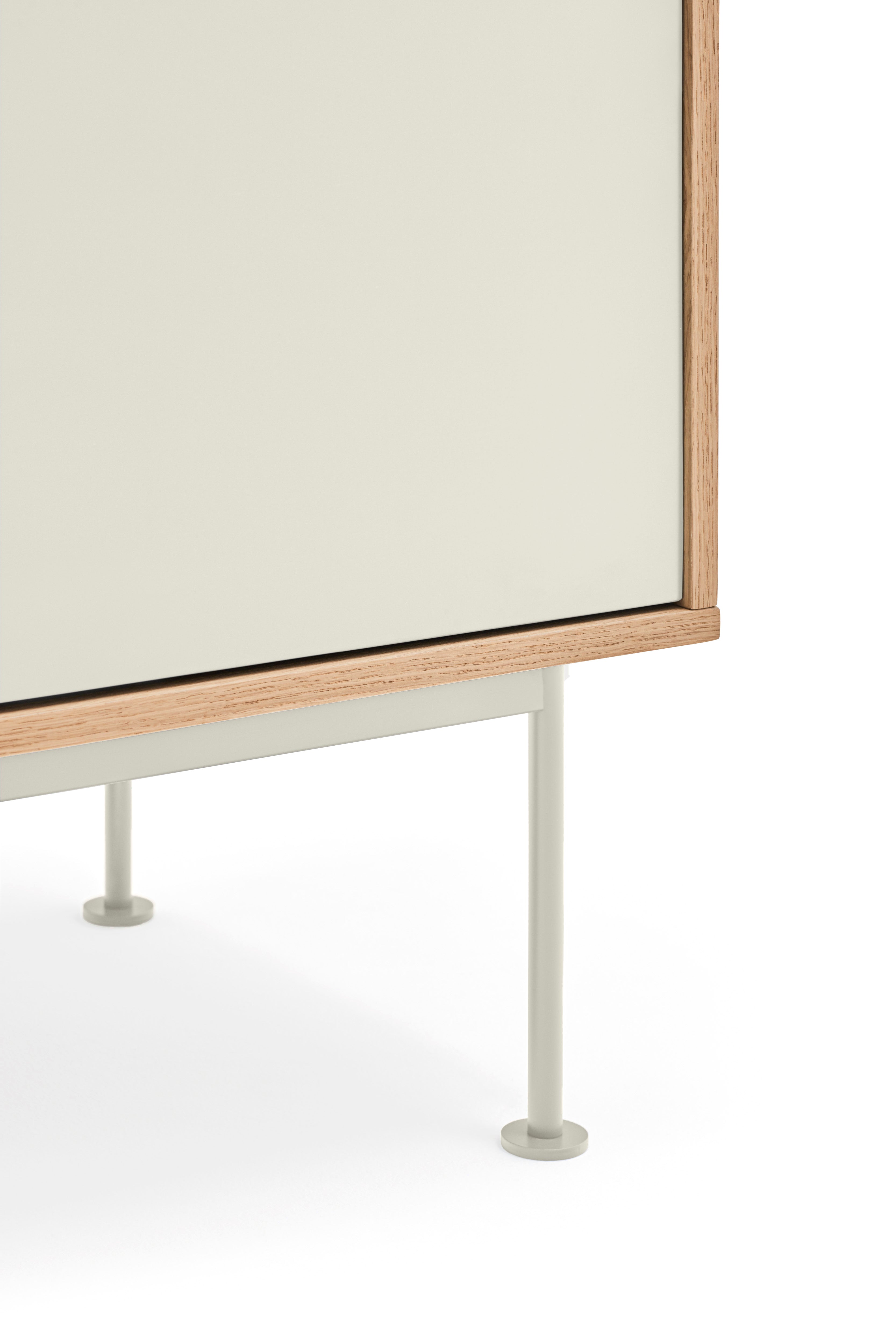 Buffet 3 tiroirs 2 portes 180x81 cm Yoko par Teulat en chêne crème