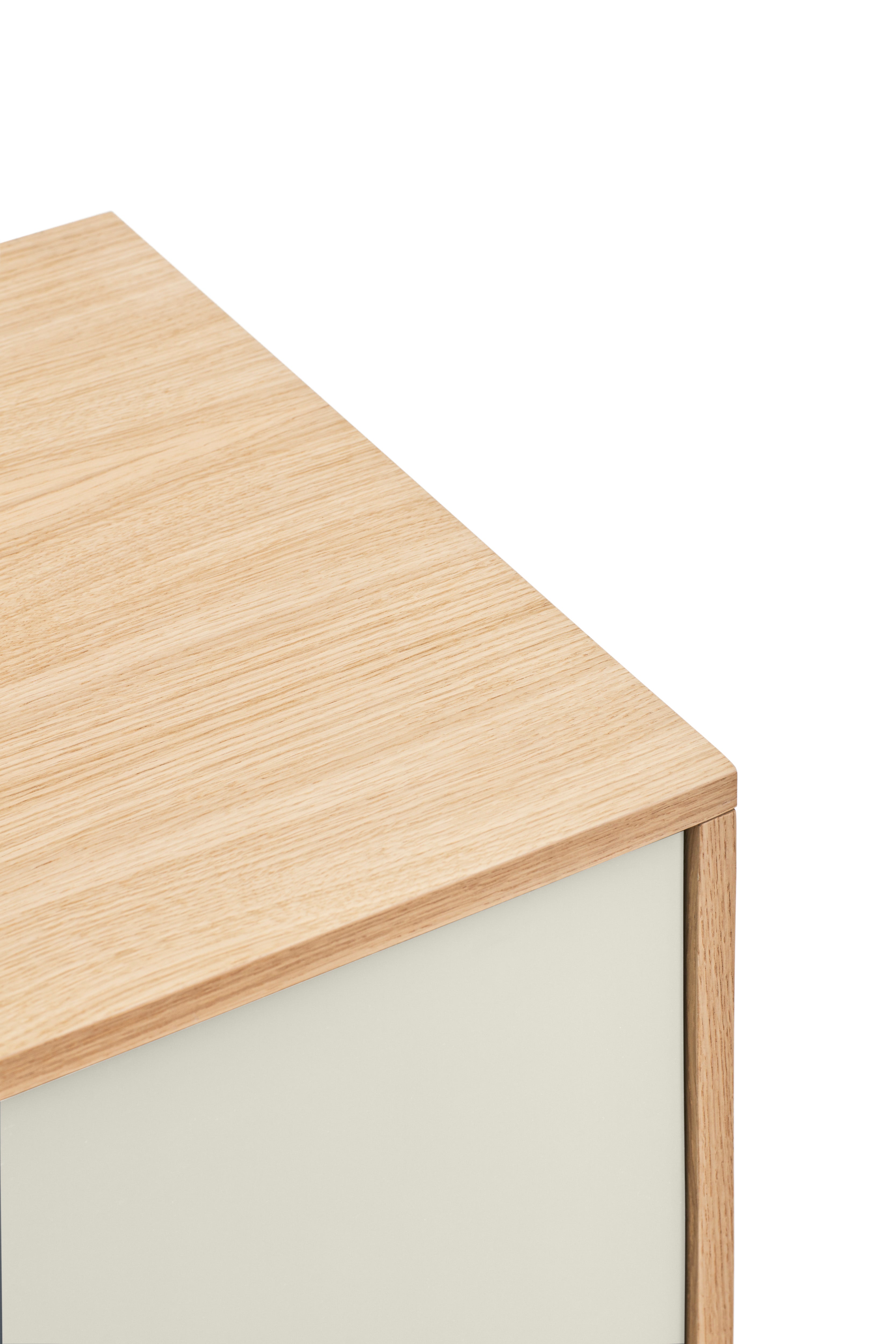 Buffet 3 tiroirs 2 portes 180x81 cm Yoko par Teulat en chêne crème