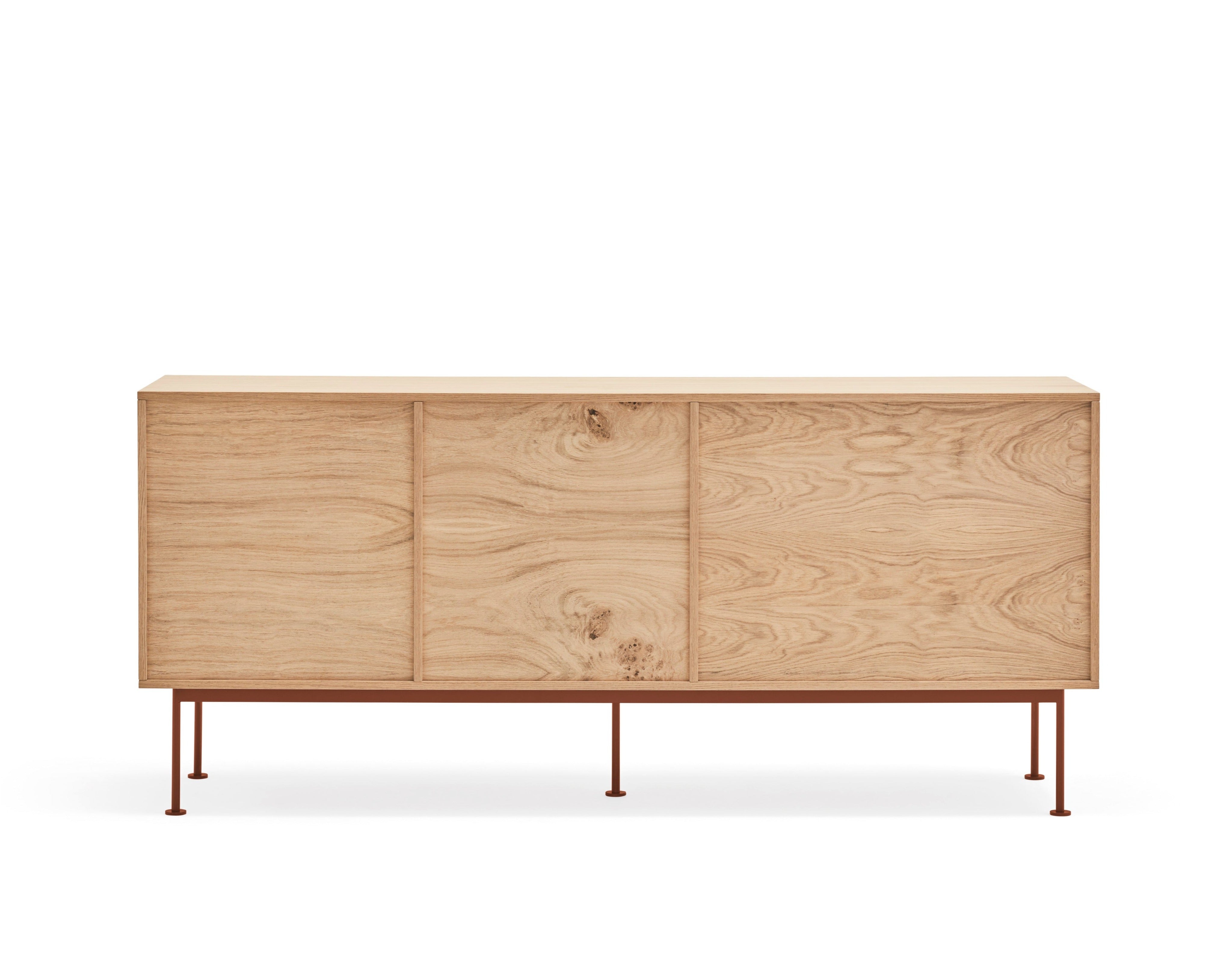 Buffet 3 tiroirs 2 portes 180x81 cm Yoko par Teulat chêne terre cuite