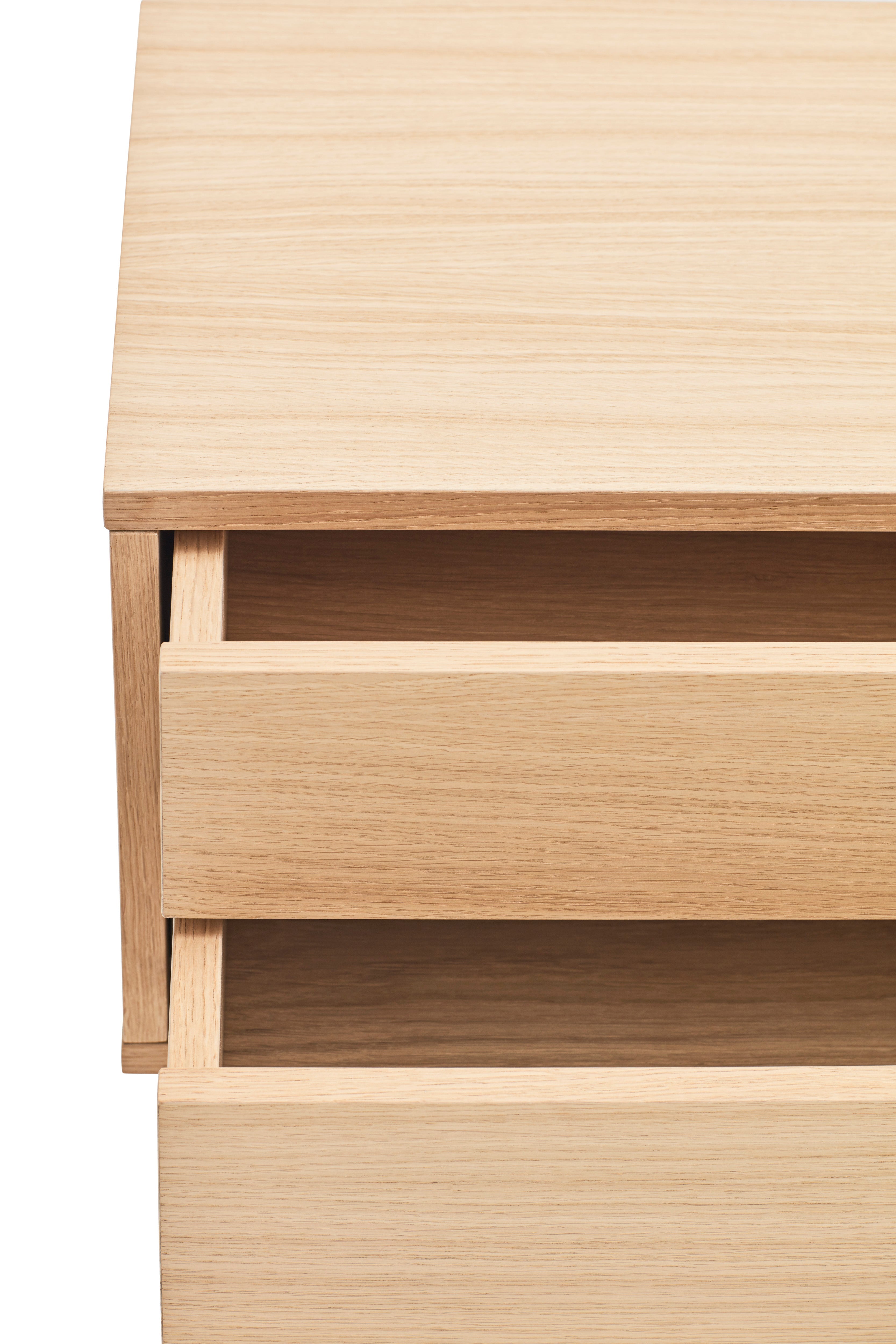 Console 2 tiroirs 120x80 cm Yoko par Teulat chêne gris anthracite