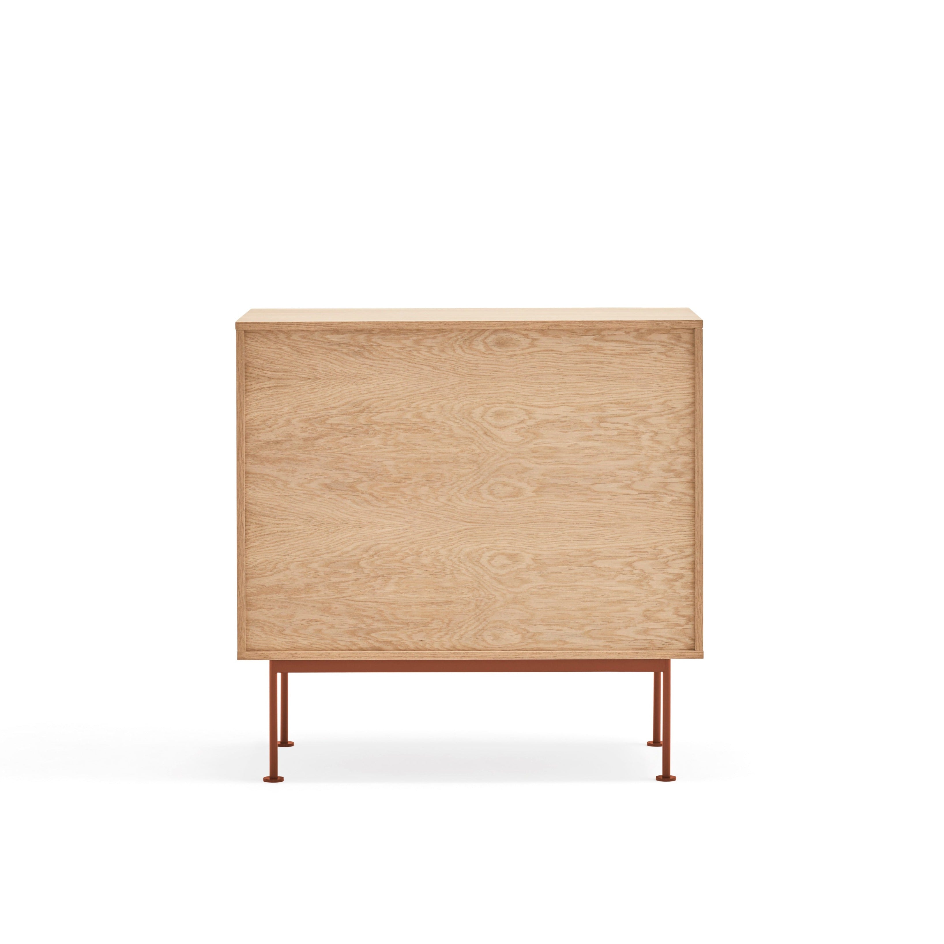 Commode 4 tiroirs 90x91 cm Yoko chêne et terre cuite