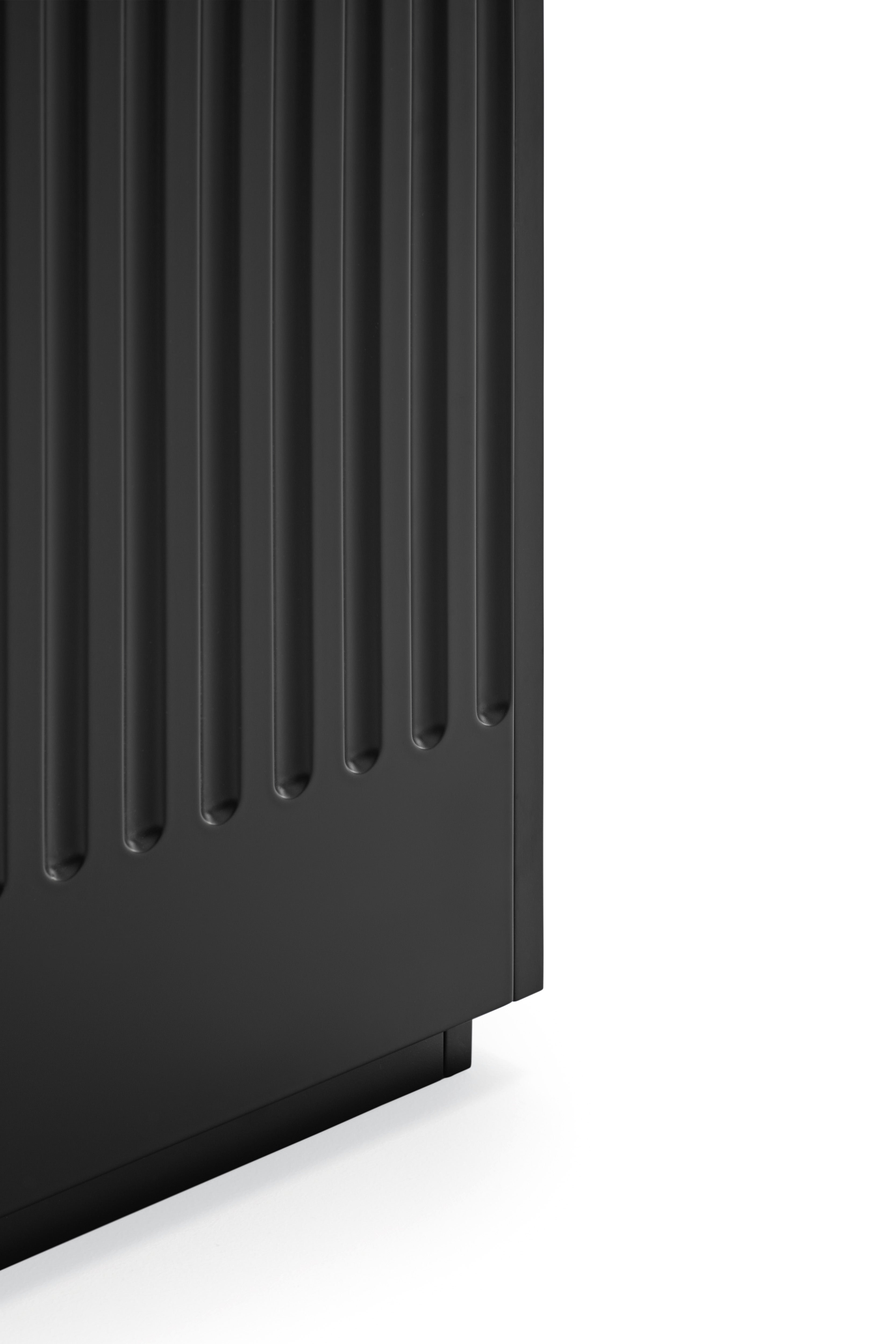 Buffet 4 portes 198x48 cm Doric de Teulat noir