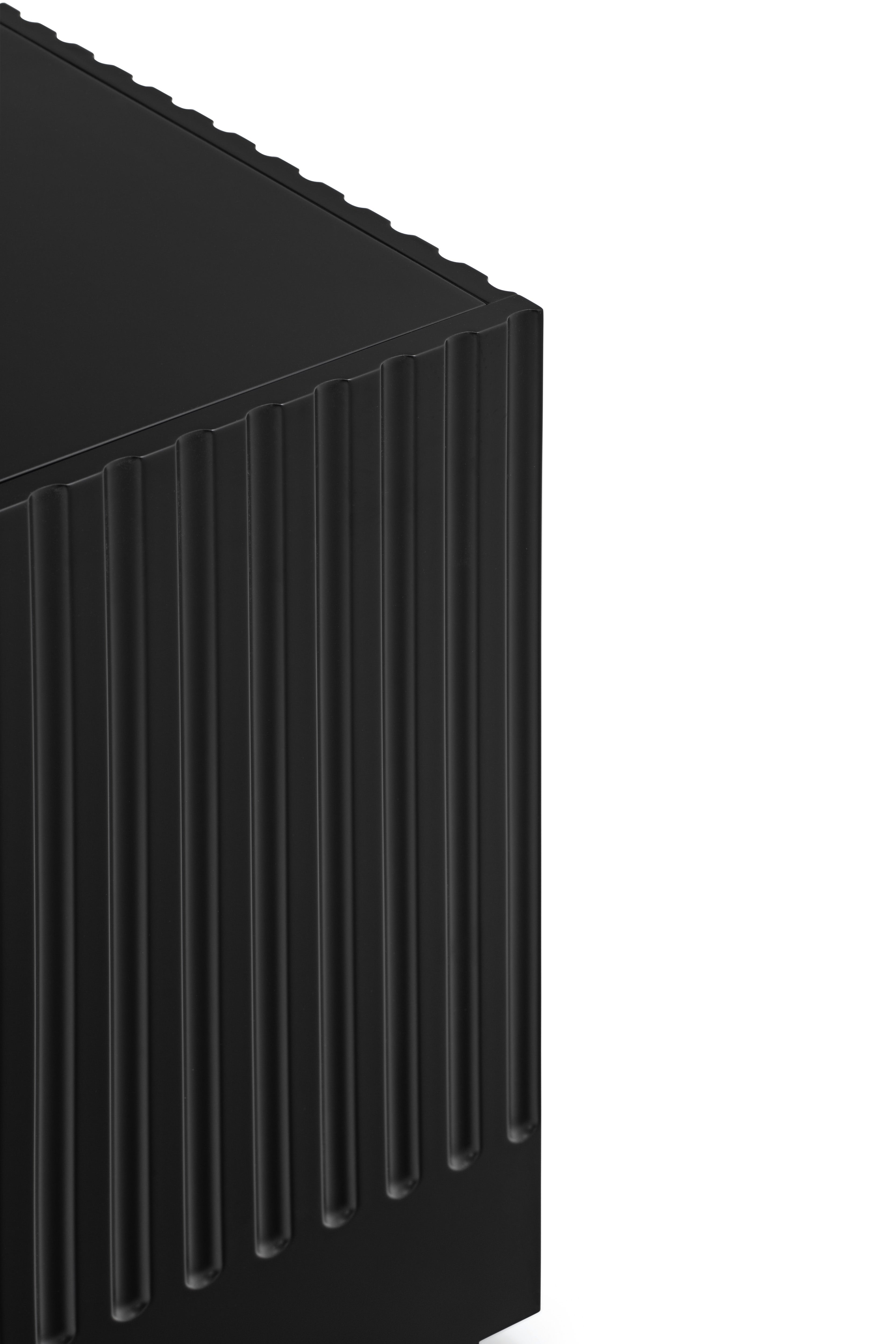 Buffet 4 portes 198x48 cm Doric de Teulat noir