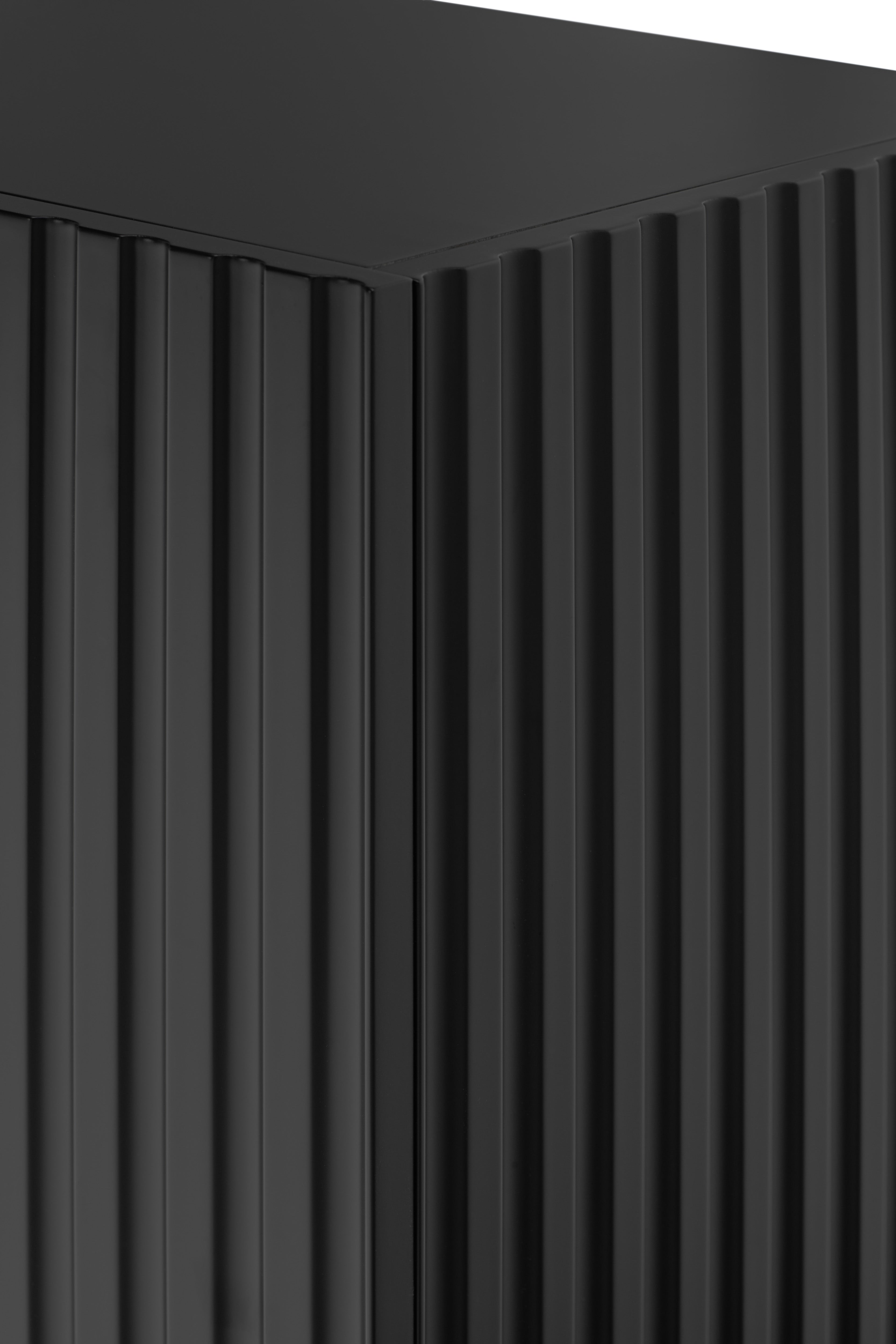 Buffet 4 portes 198x48 cm Doric de Teulat noir