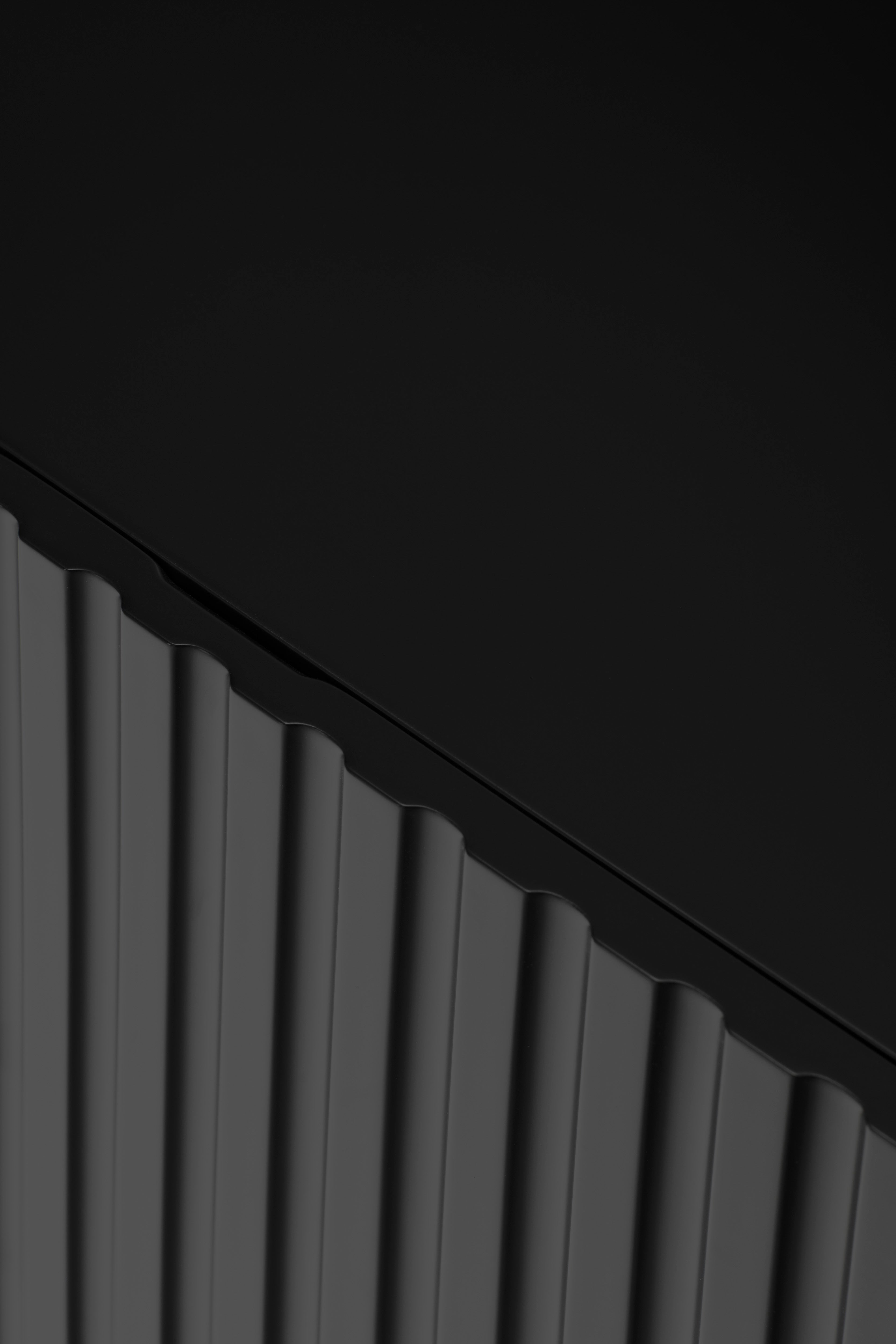 Buffet 4 portes 198x48 cm Doric de Teulat noir