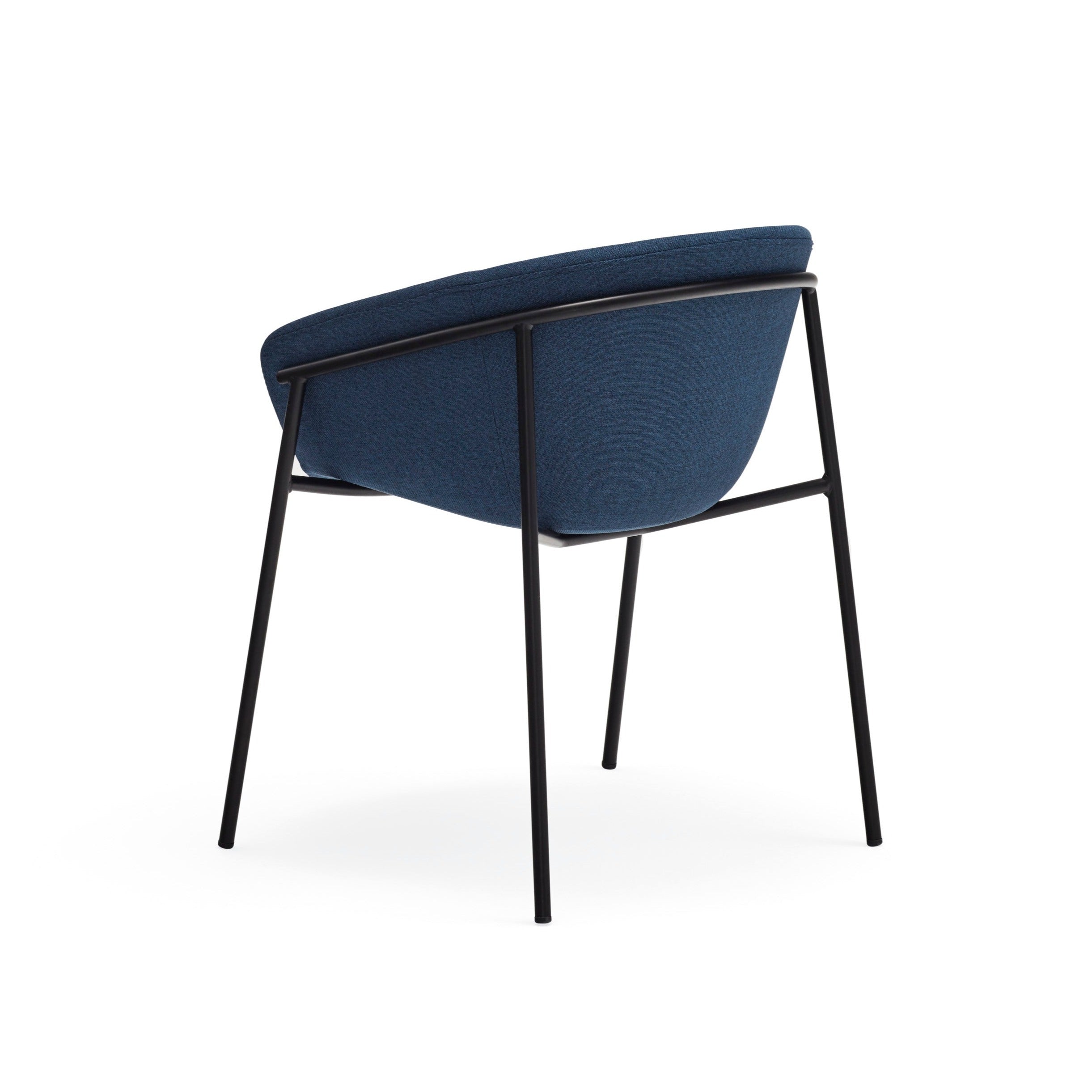 Lot de 2 chaises 66x79 h47 cm Hug bleues en polyester