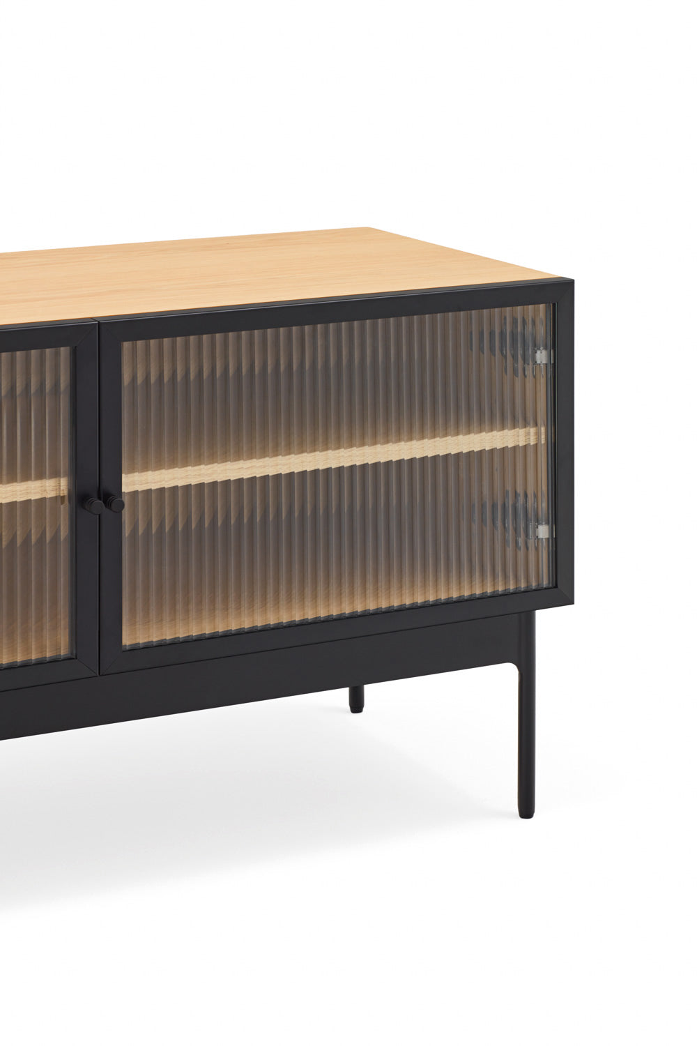 Meuble TV 180x40 cm Blur de Teulat en chêne
