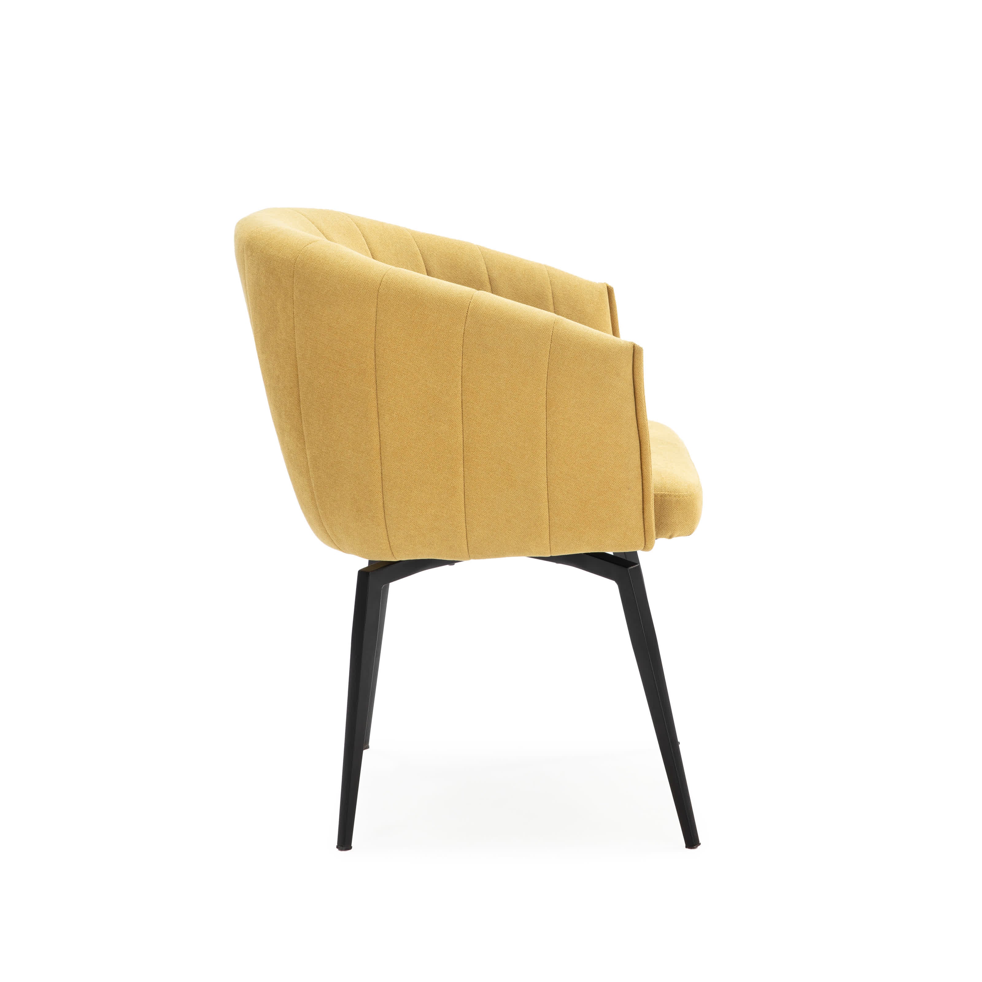 Poltrona con struttura in metallo e gambe Erica 60x60 h81 cm