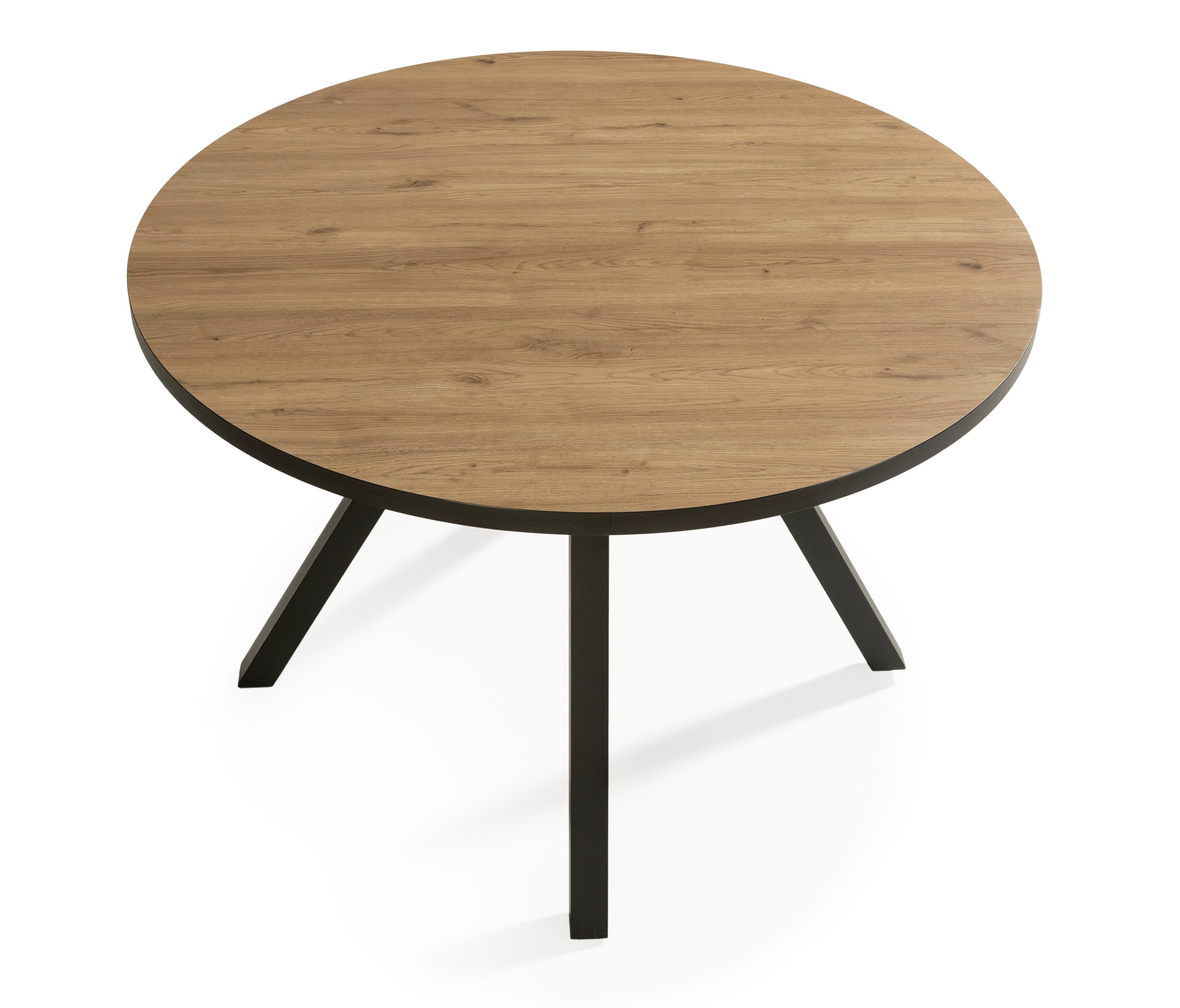 Tavolo rotondo per 4 persone rovere Artù 120x77 cm