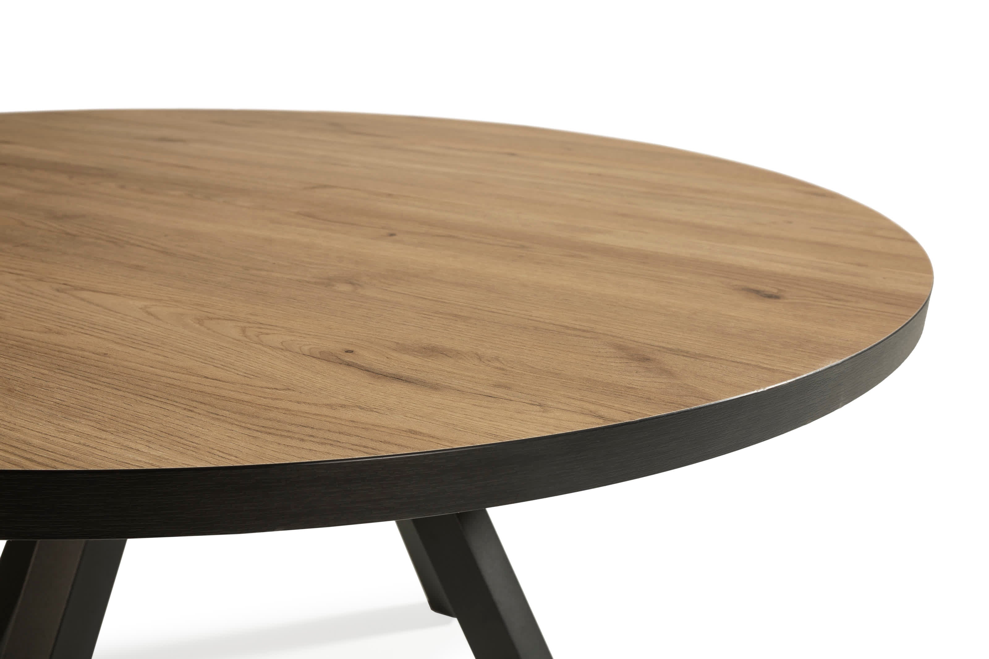 Tavolo rotondo per 4 persone rovere Artù 120x77 cm