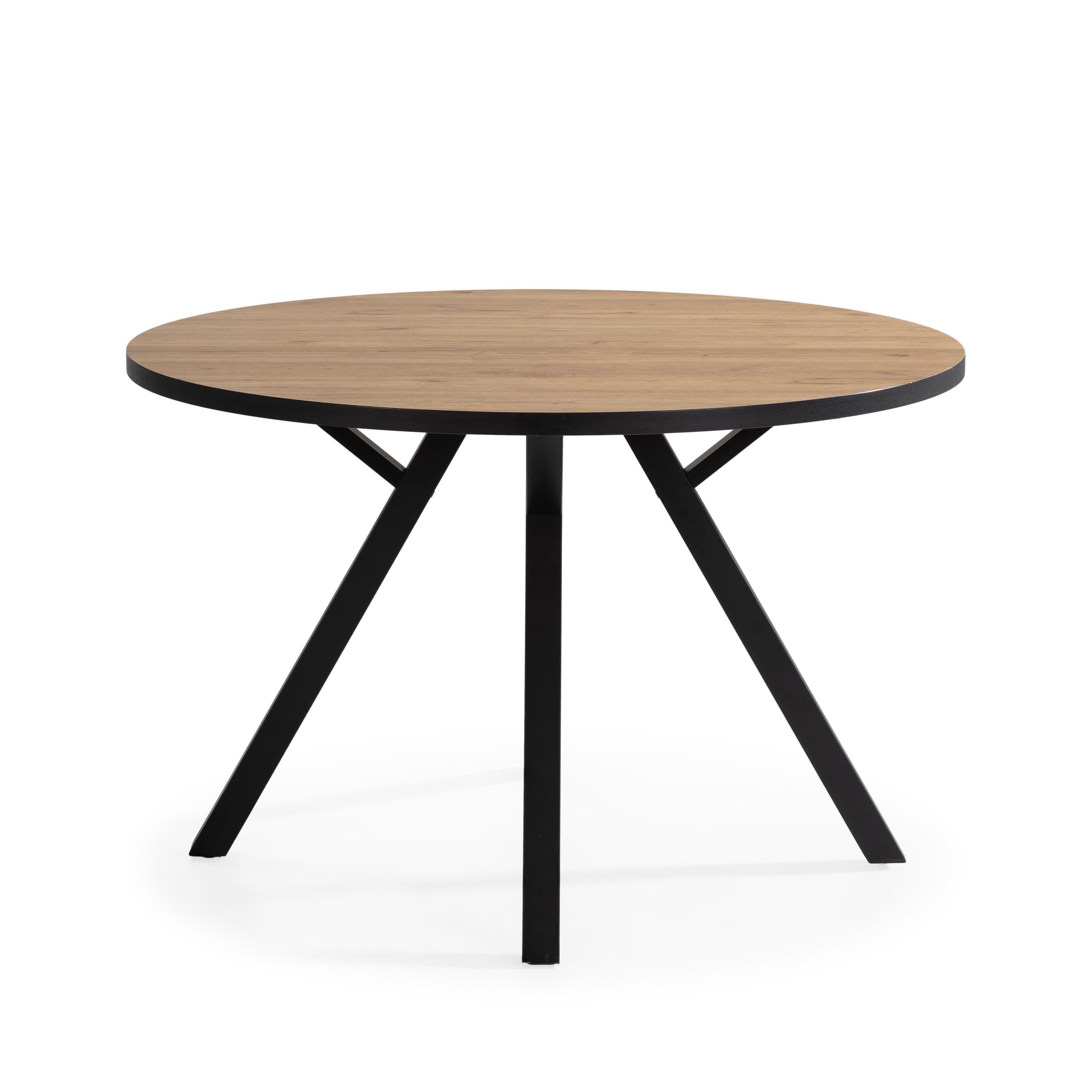 Tavolo rotondo per 4 persone rovere Artù 120x77 cm