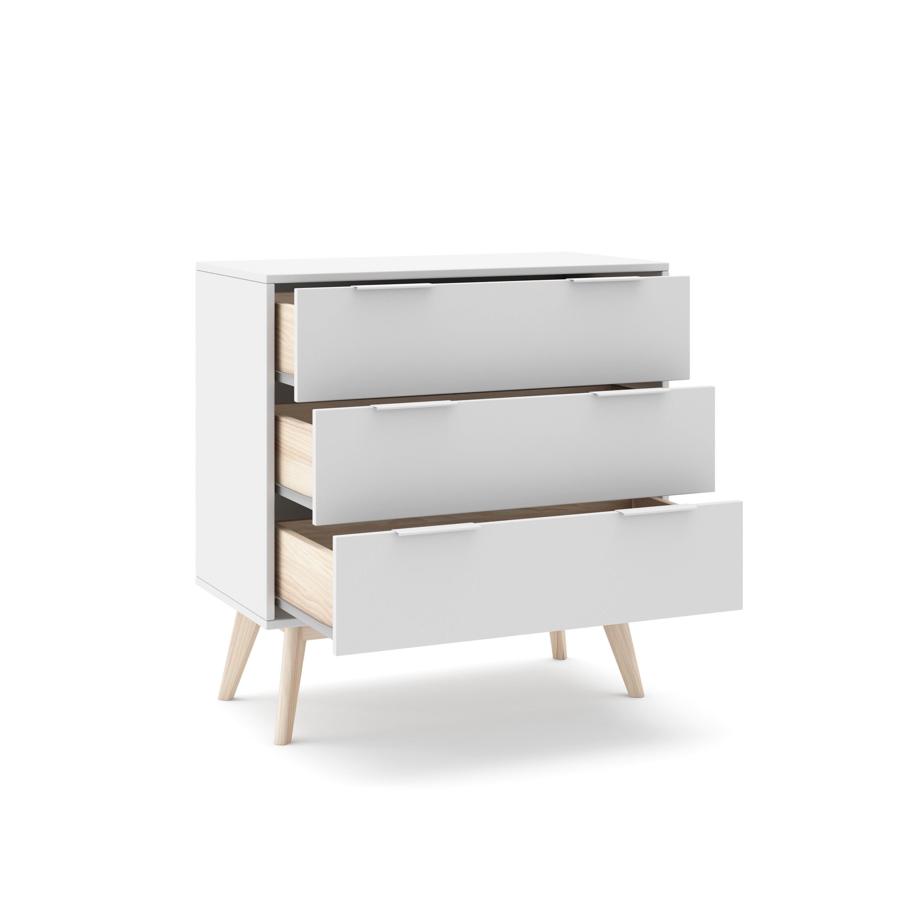 Cassettiera a 3 cassetti Aurora 80x83 cm