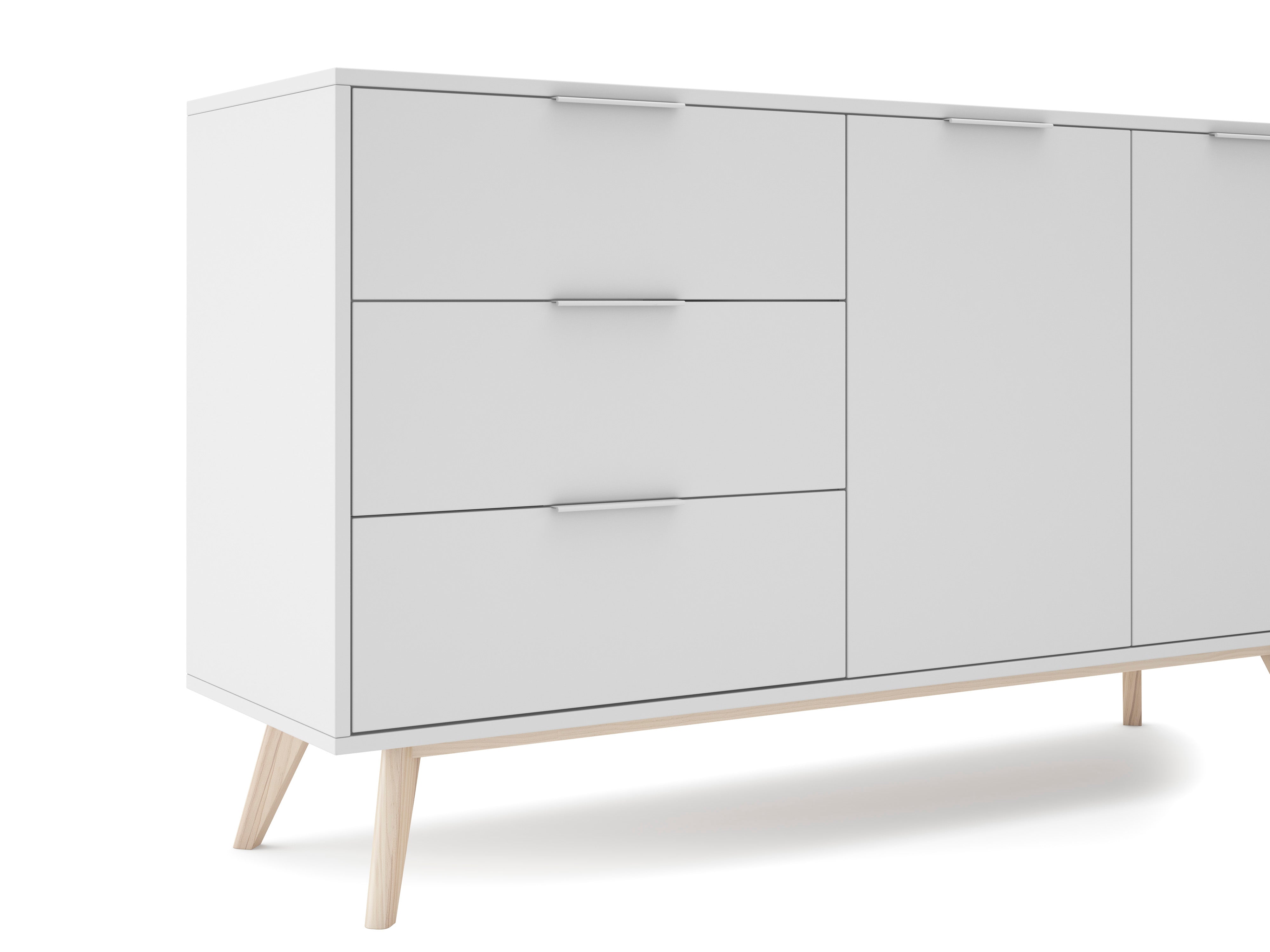 Credenza 2 ante e 3 cassetti Nordica 140x81 cm