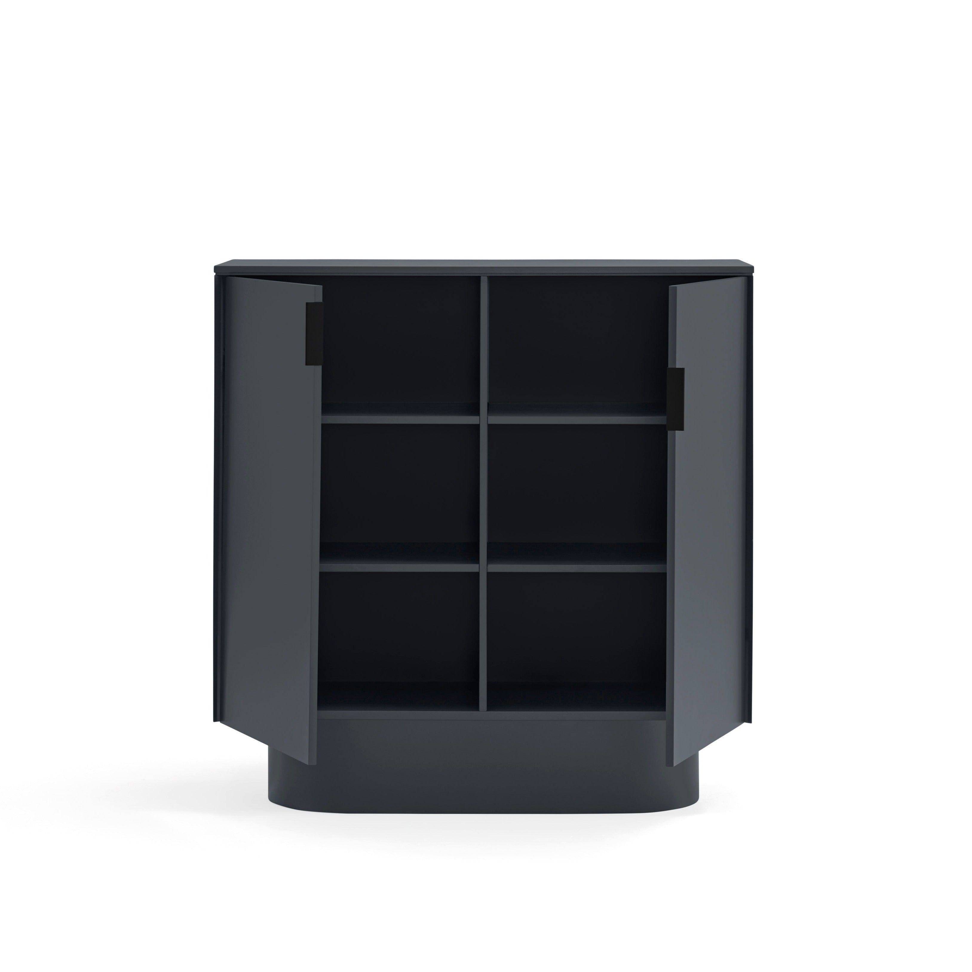 Buffet 2 portes 110x45 cm Totem gris anthracite