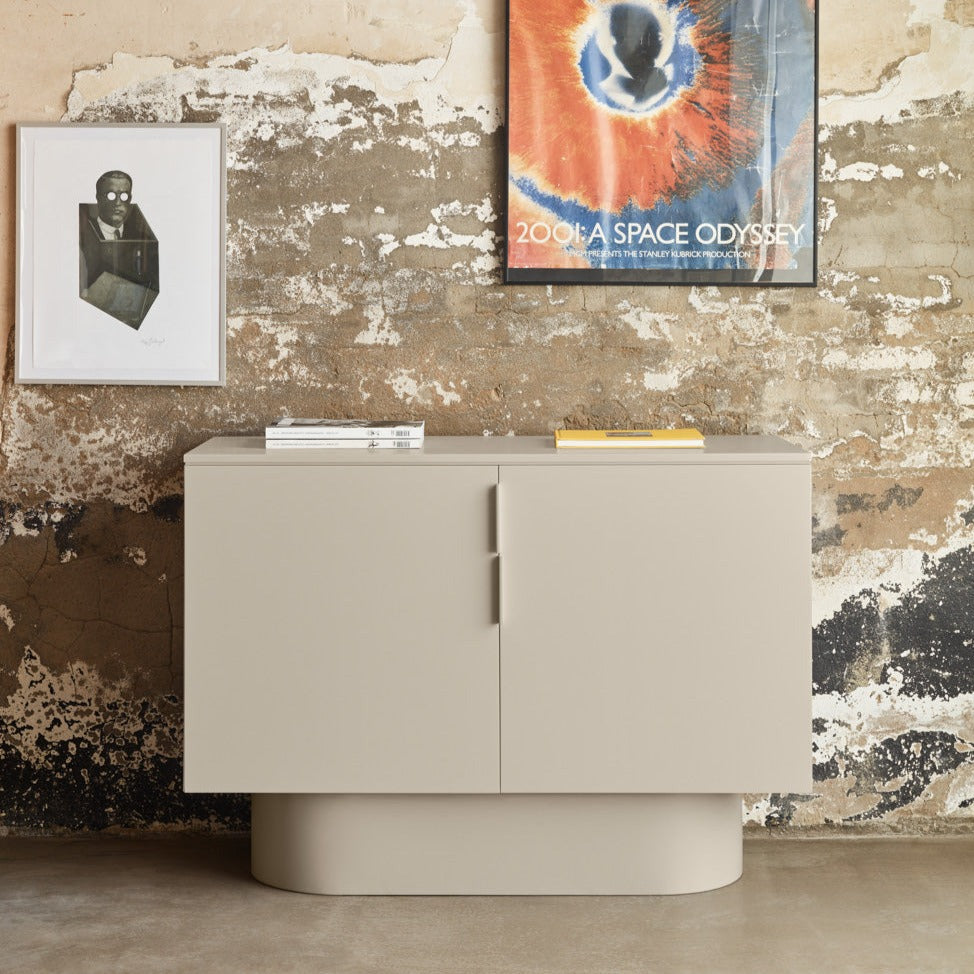 Commode 2 portes 100x82 cm Totem laquée sable