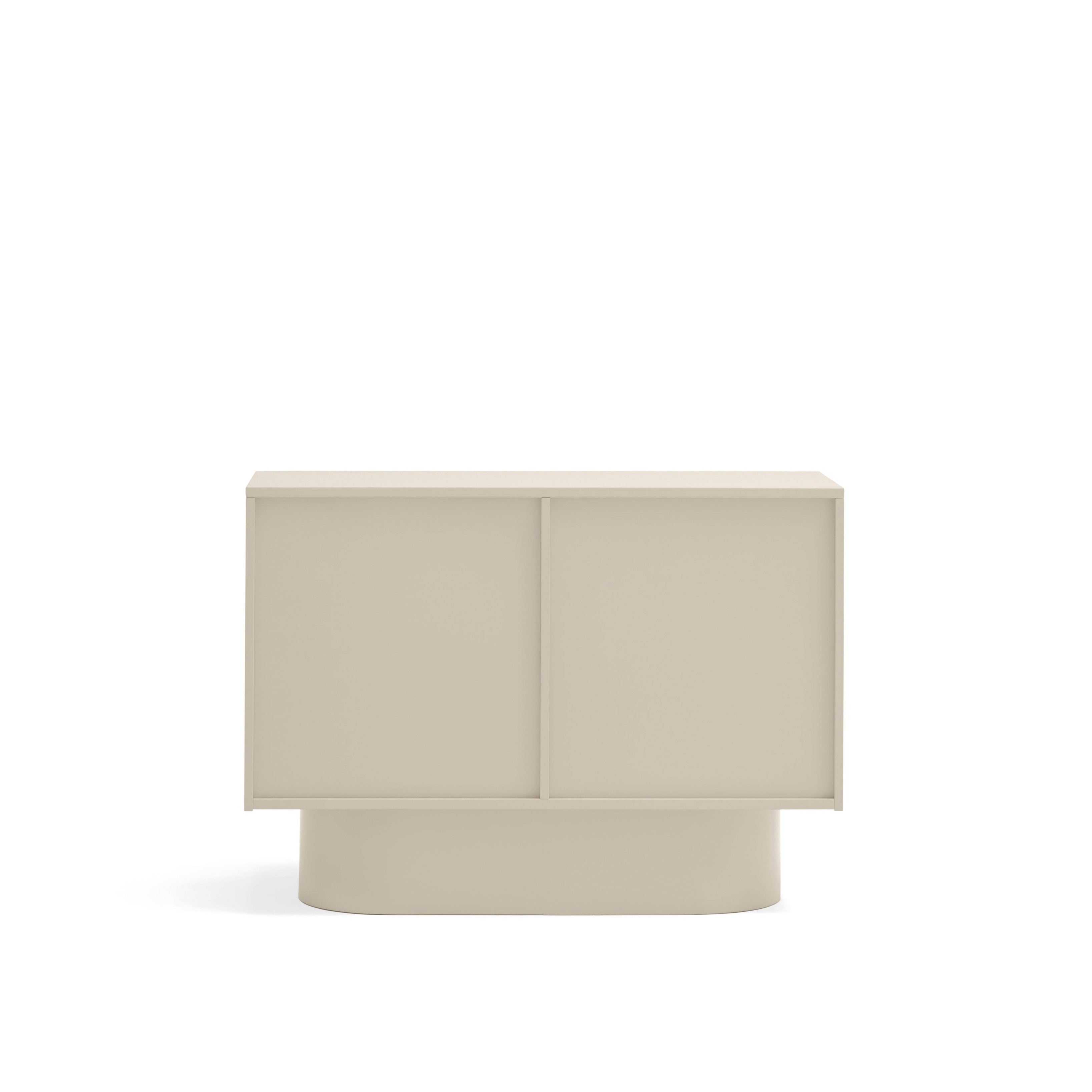 Commode 2 portes 100x82 cm Totem laquée sable