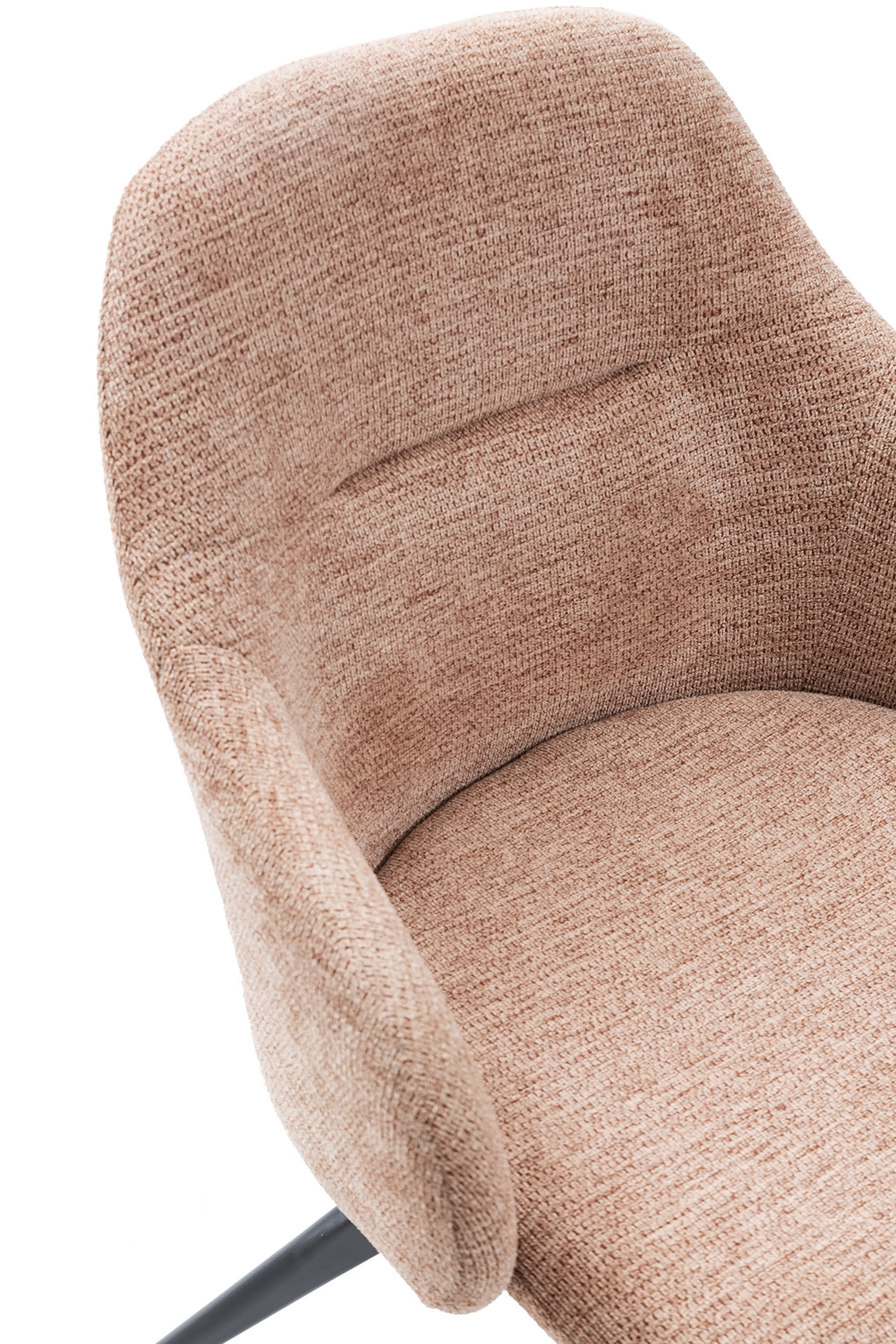 Set di 2 sedie girevoli con braccioli e struttura in metallo Tara 46x47 h84 cm