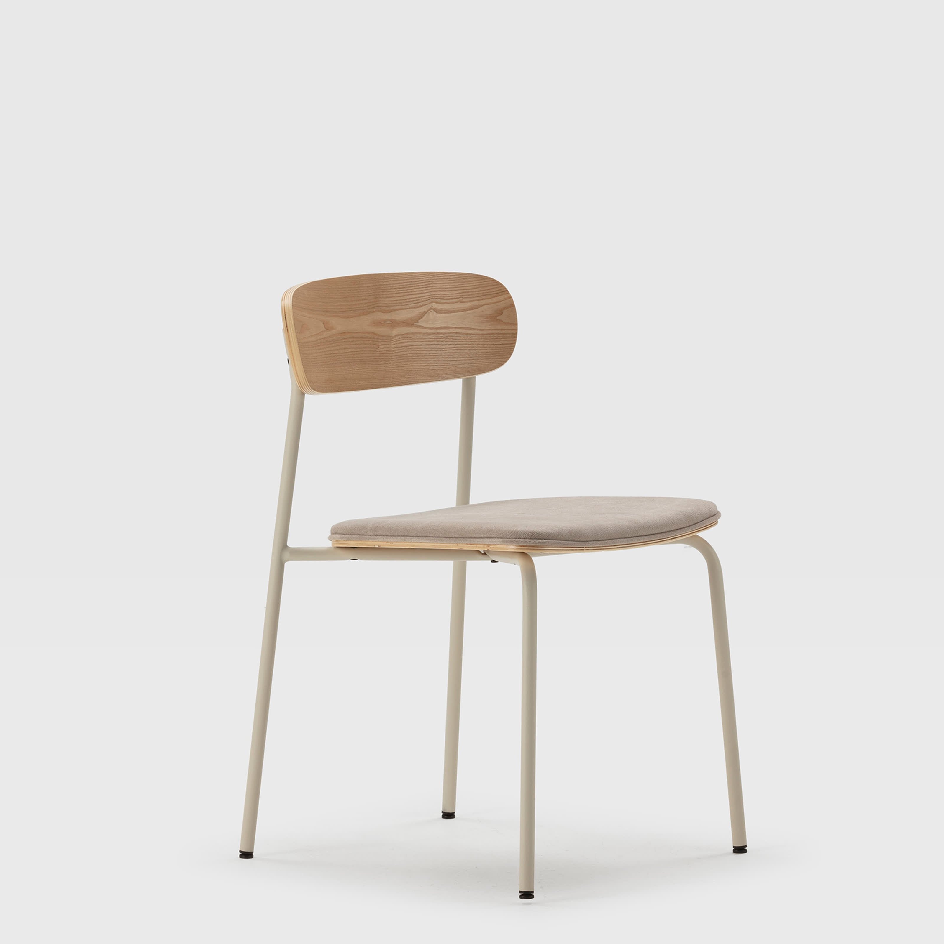 Set di 2 sedie in legno con gambe in metallo Adri 46x52 h78 cm