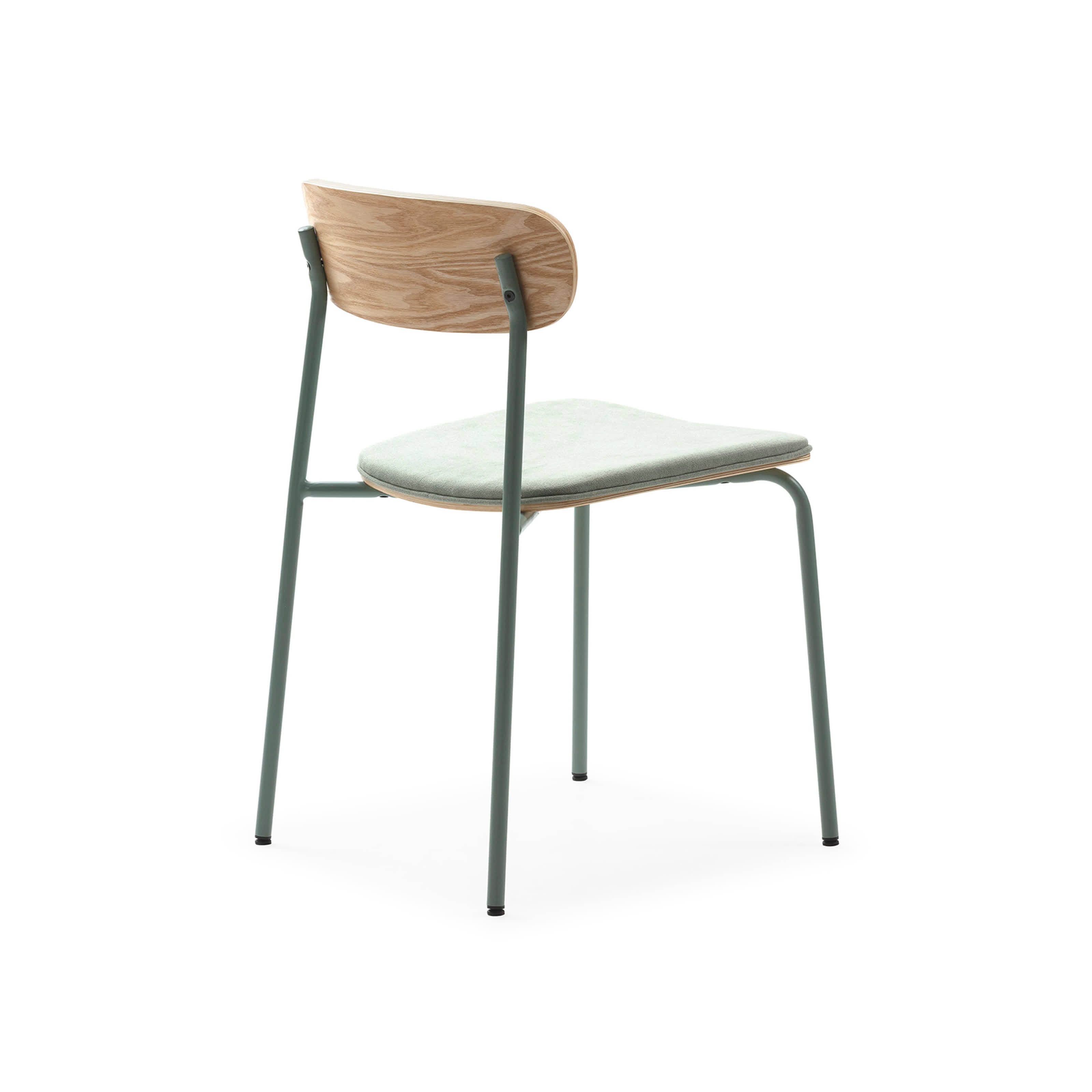 Set di 2 sedie in legno con gambe in metallo Adri 46x52 h78 cm