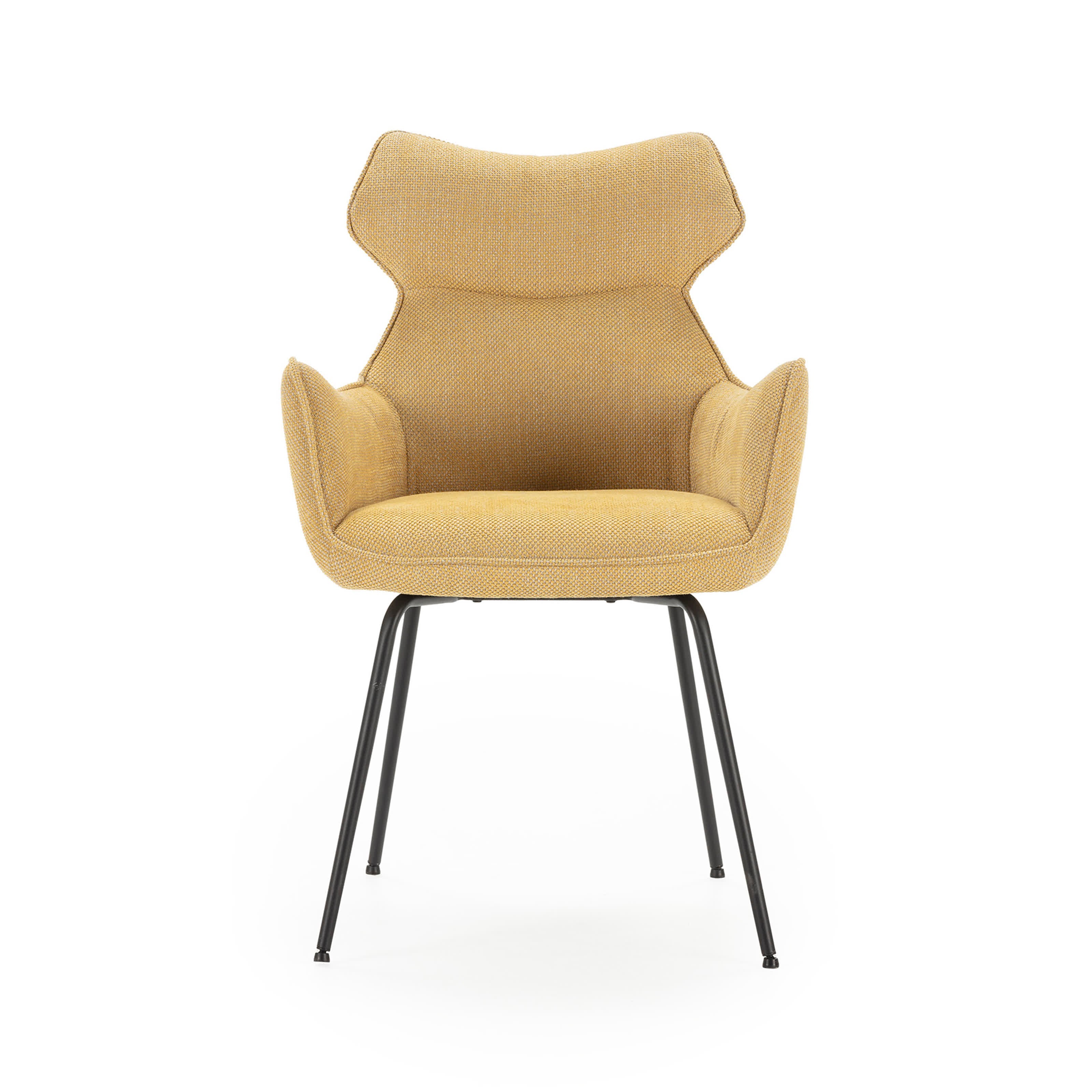 Set di 2 poltrone in velluto a coste con gambe in metallo Diana 60x65 h90 cm