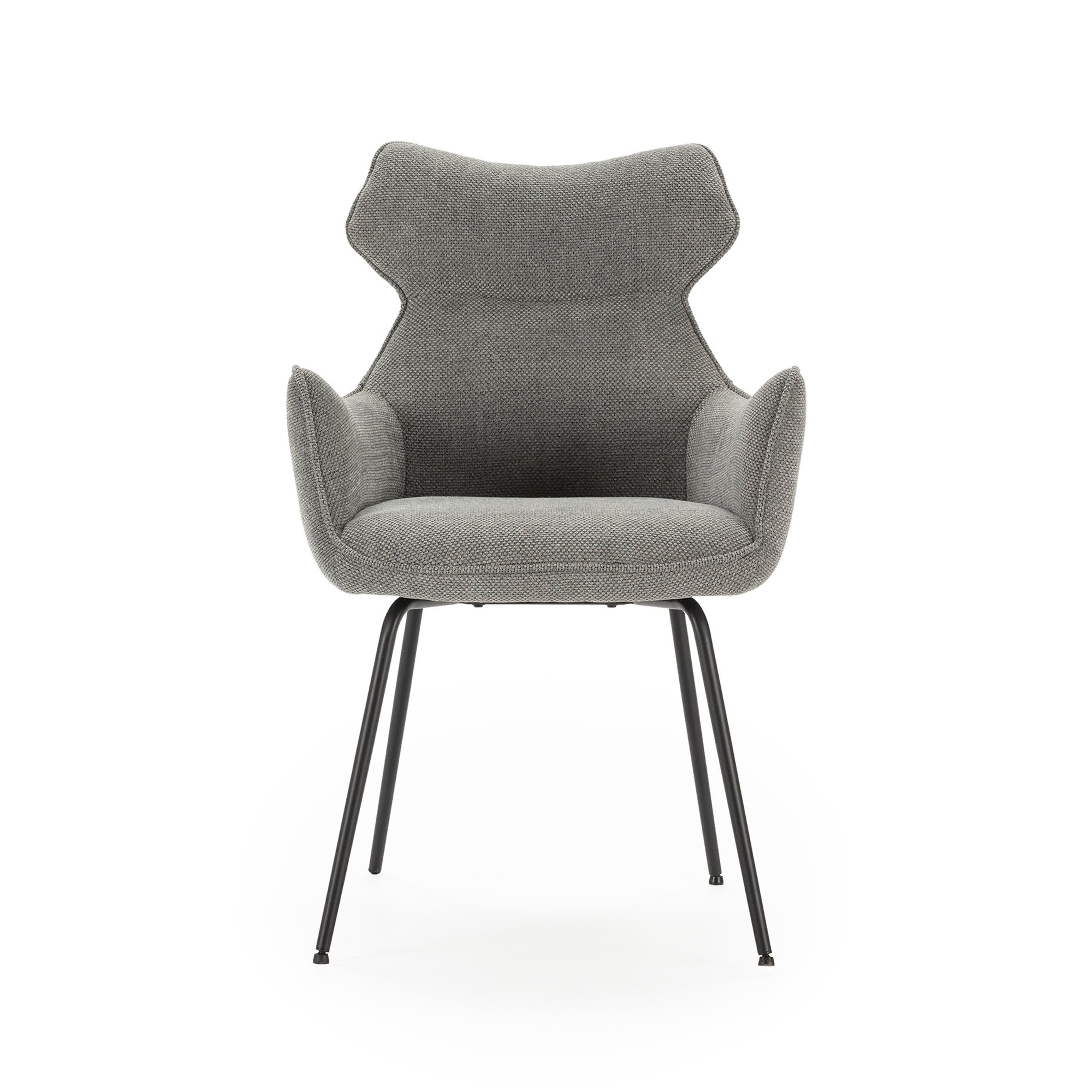 Set di 2 poltrone in velluto a coste con gambe in metallo Diana 60x65 h90 cm