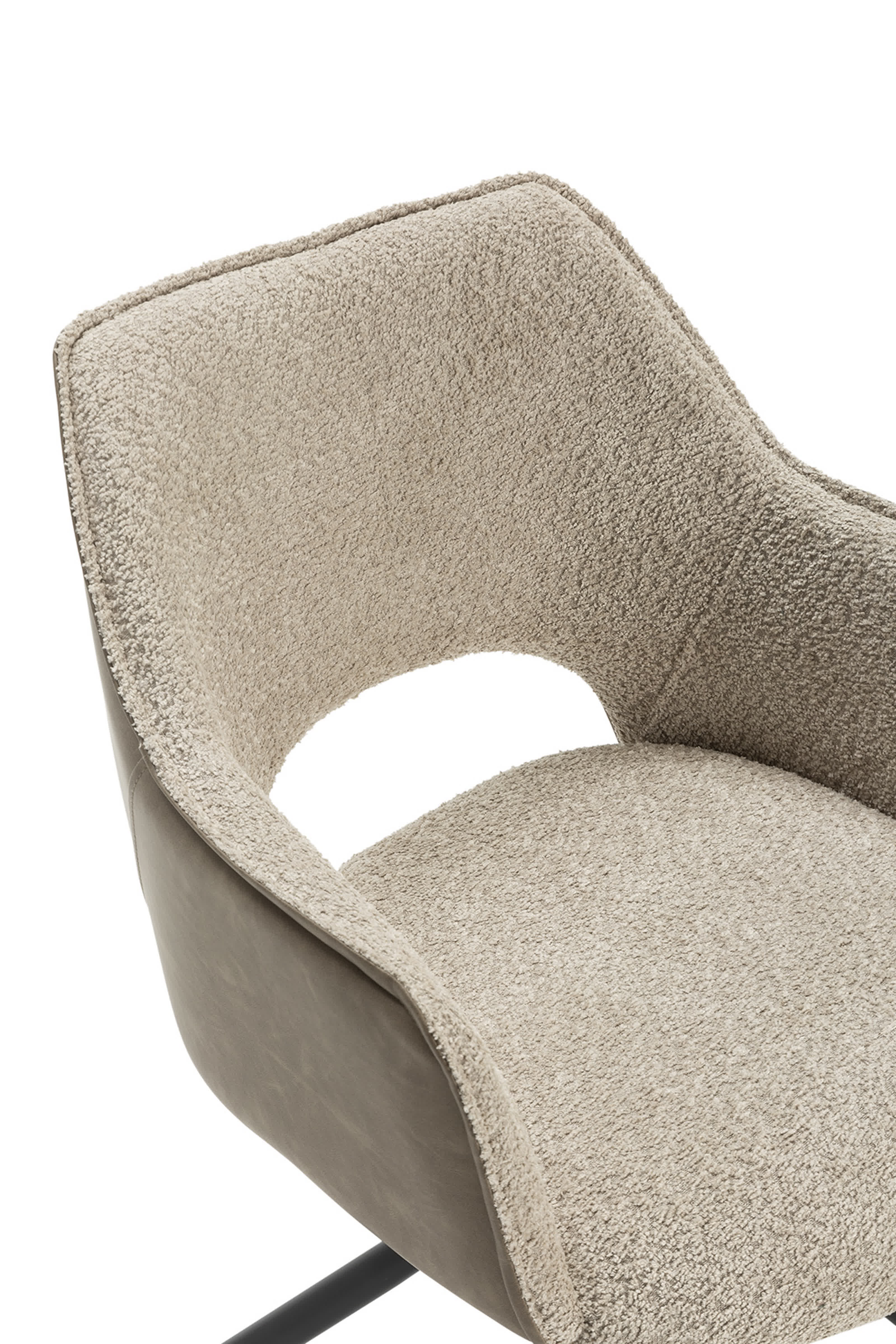 Set di 2 poltrone con gambe in metallo nero Mariel 48x49 h80 cm