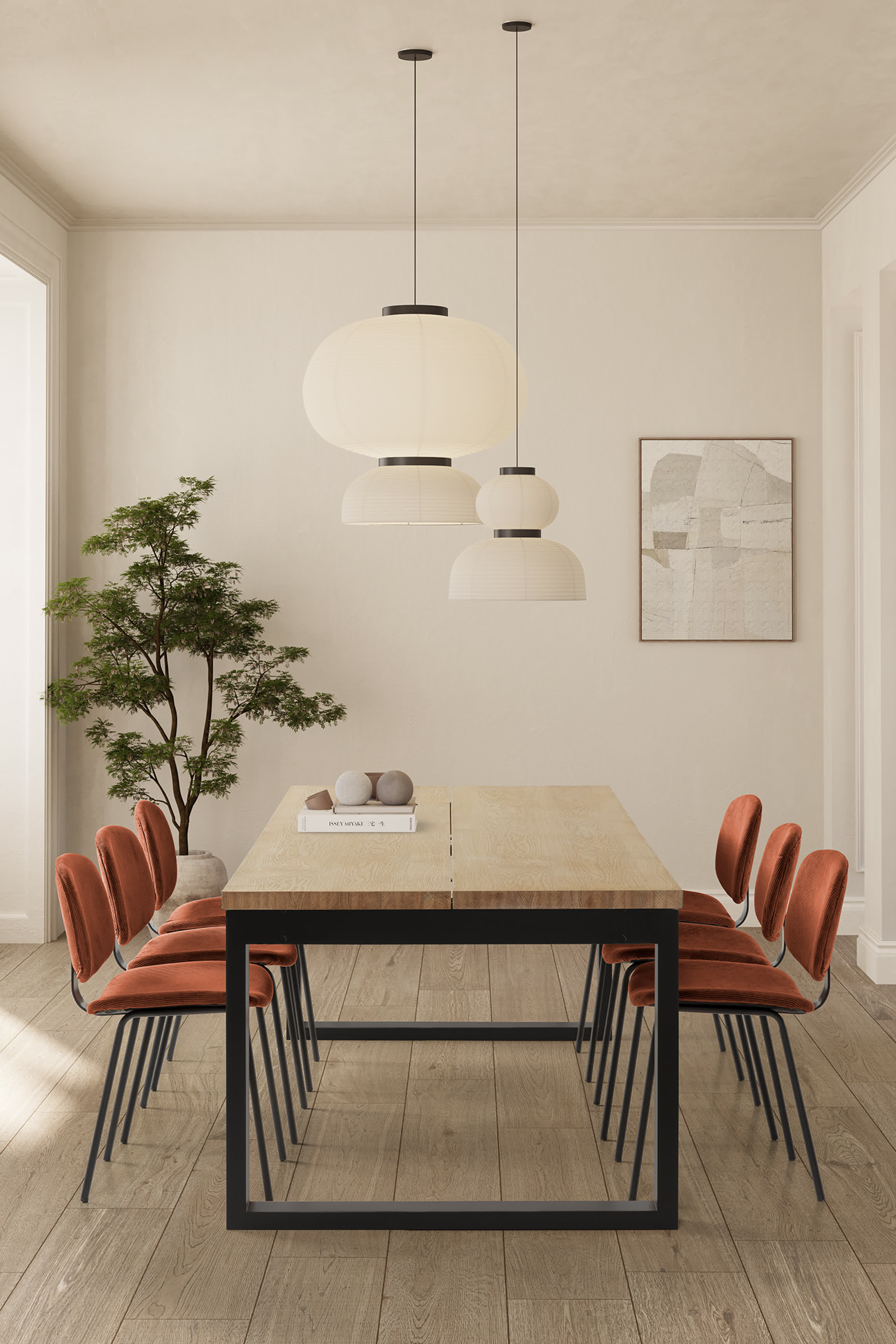 Tavolo 8 posti in stile mediterraneo Riva 220x76 cm