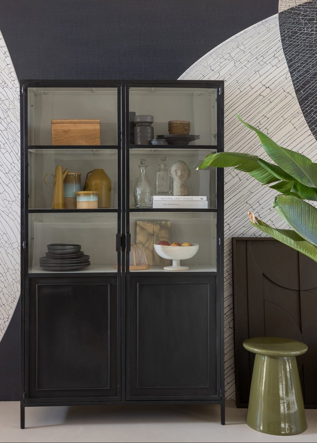 Tavolino in ceramica Button 45x35 cm