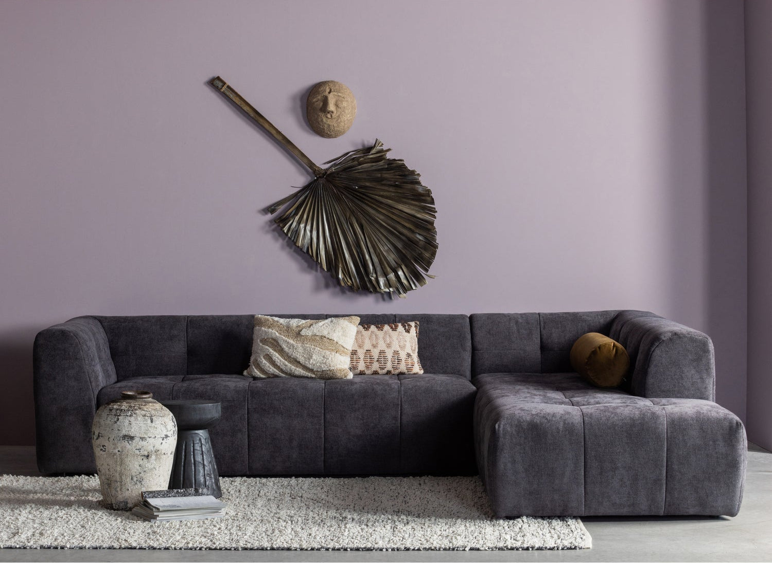 Sgabello in legno nero Borre 40x28 cm