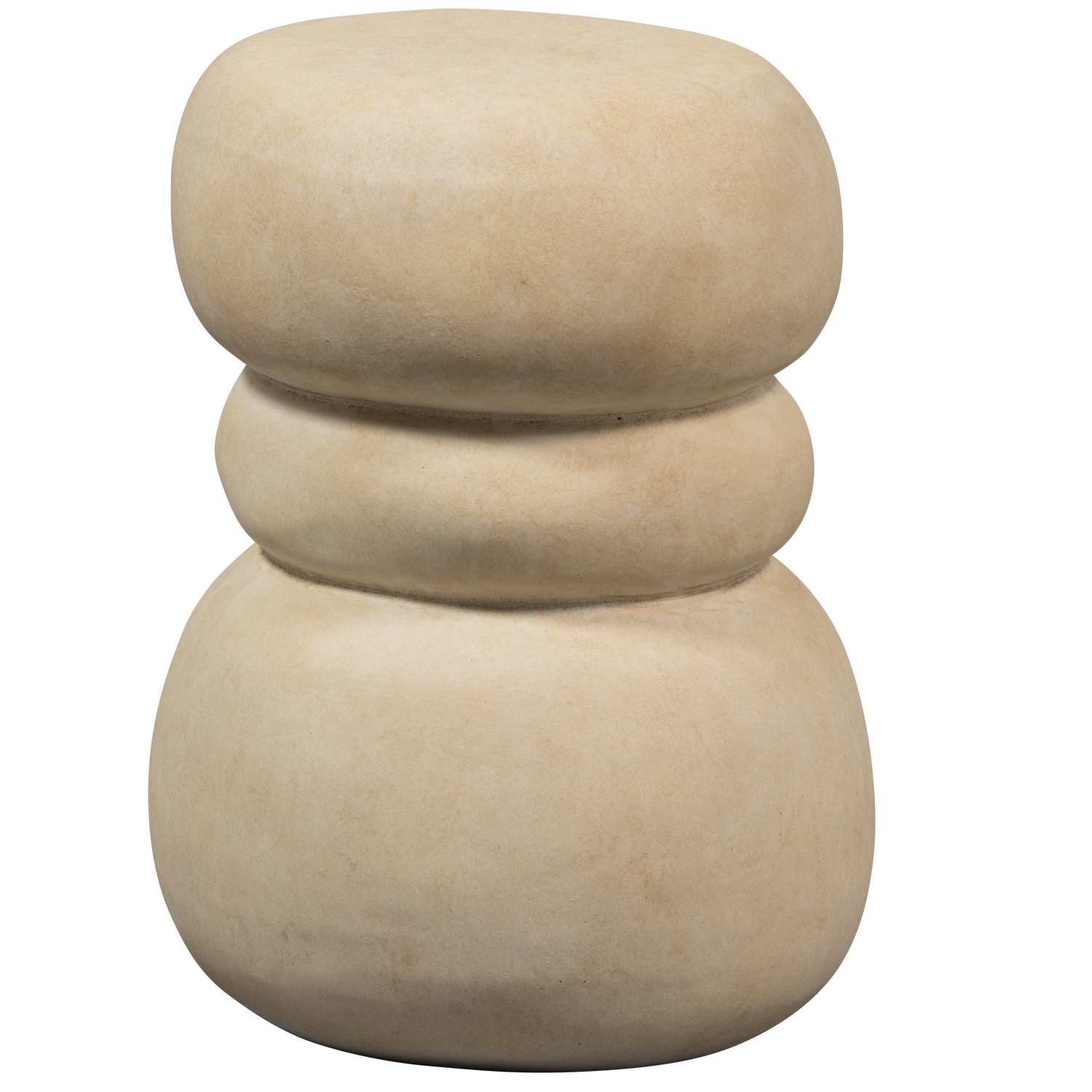 Tavolino in fibra di argilla Yvo 47x37 cm