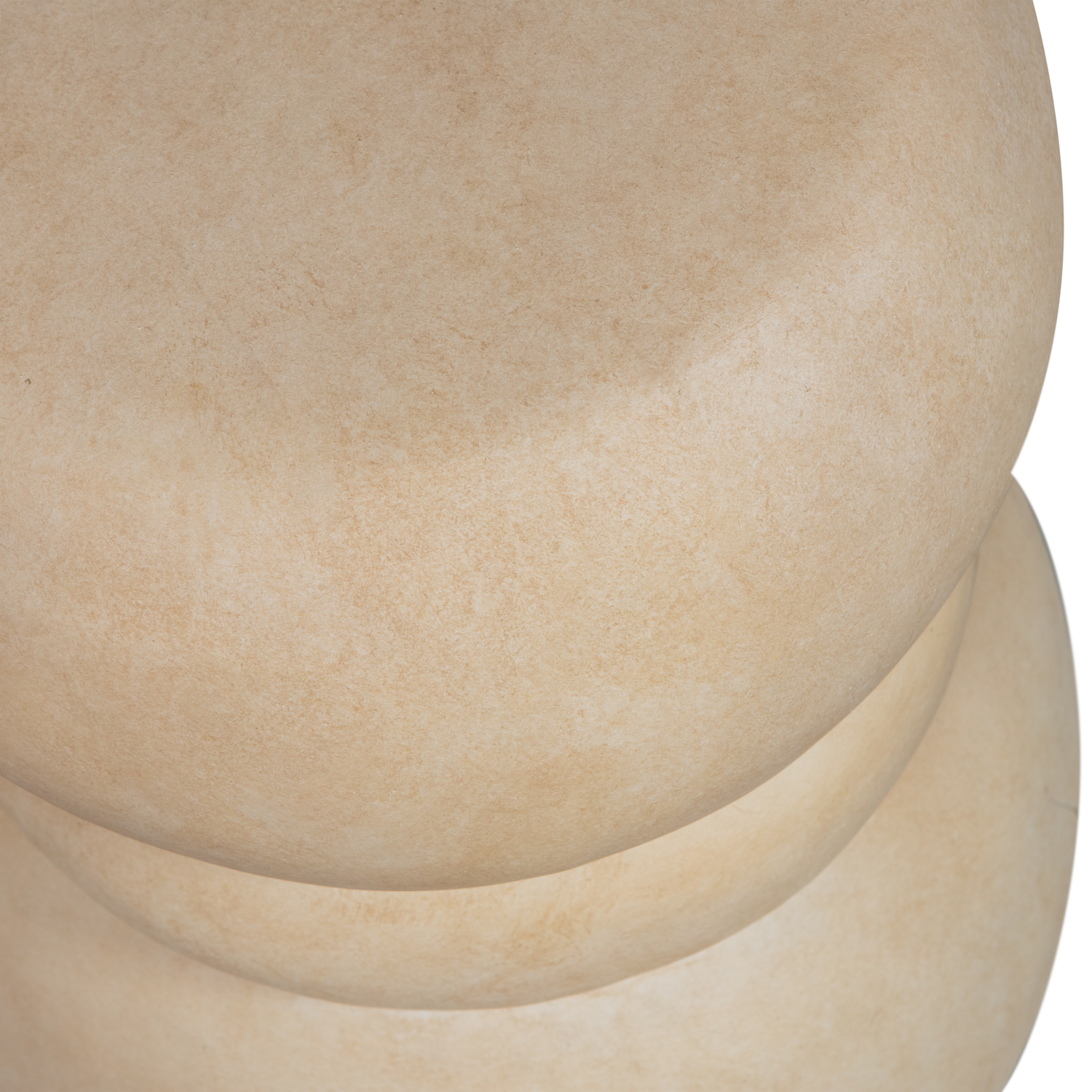 Tavolino in fibra di argilla Yvo 47x37 cm