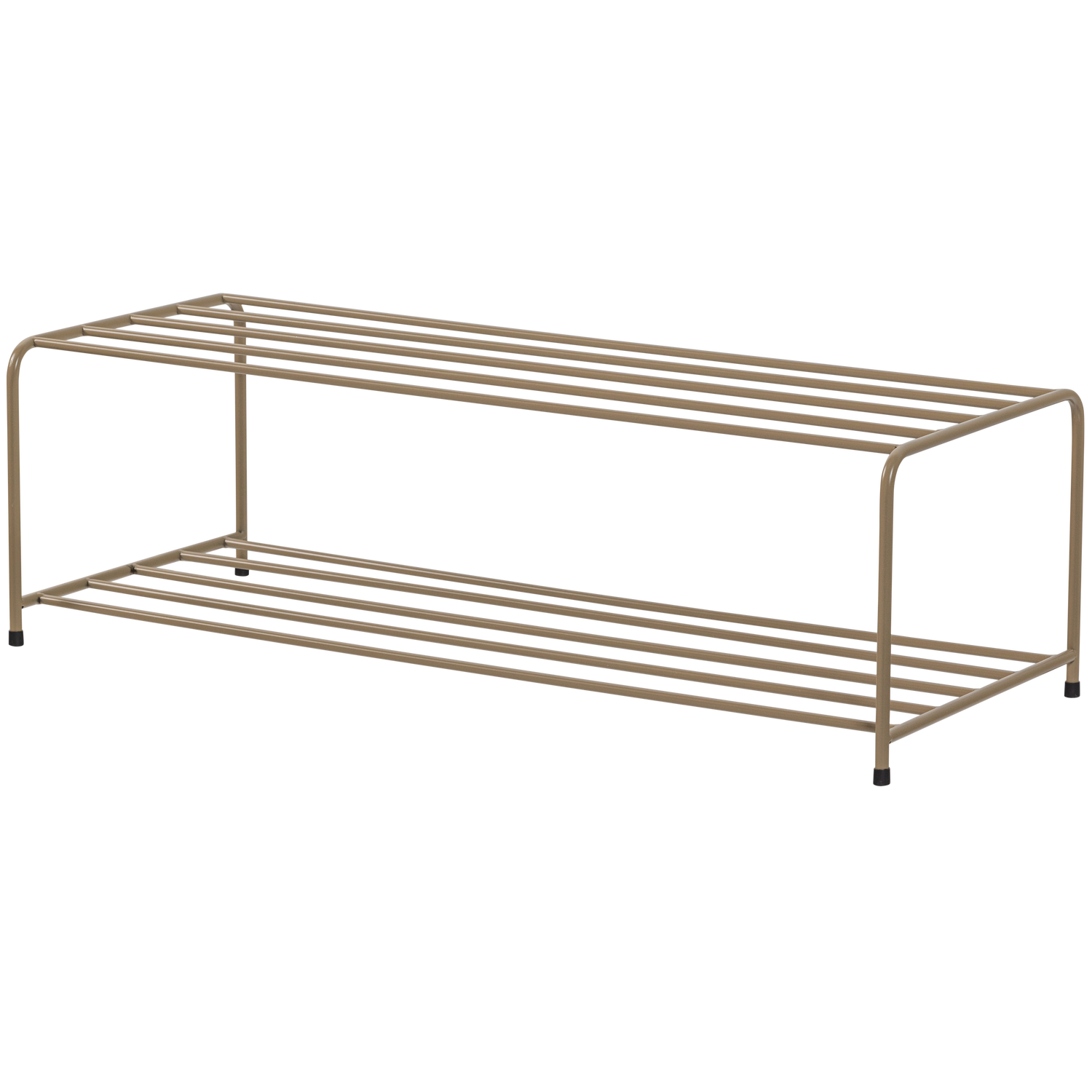 Scarpiera in metallo marrone militare Josse 25x80 cm