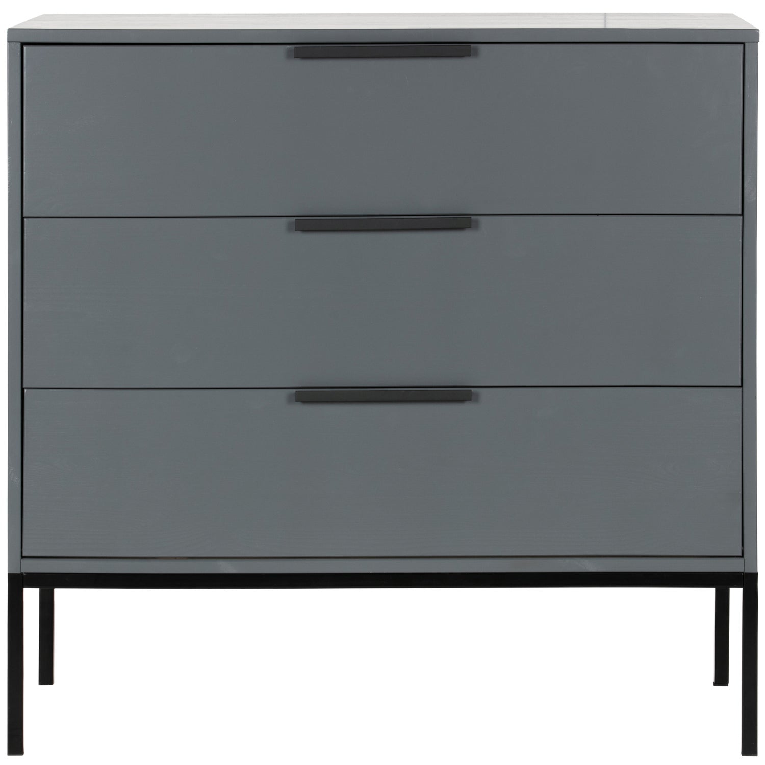 Commode 3 tiroirs en bois de pin Adam 93x94 cm