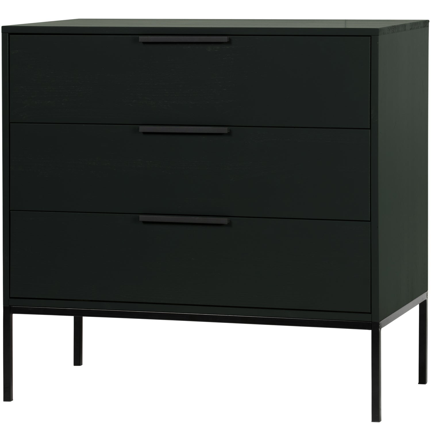 Commode 3 tiroirs en bois de pin Adam 93x94 cm