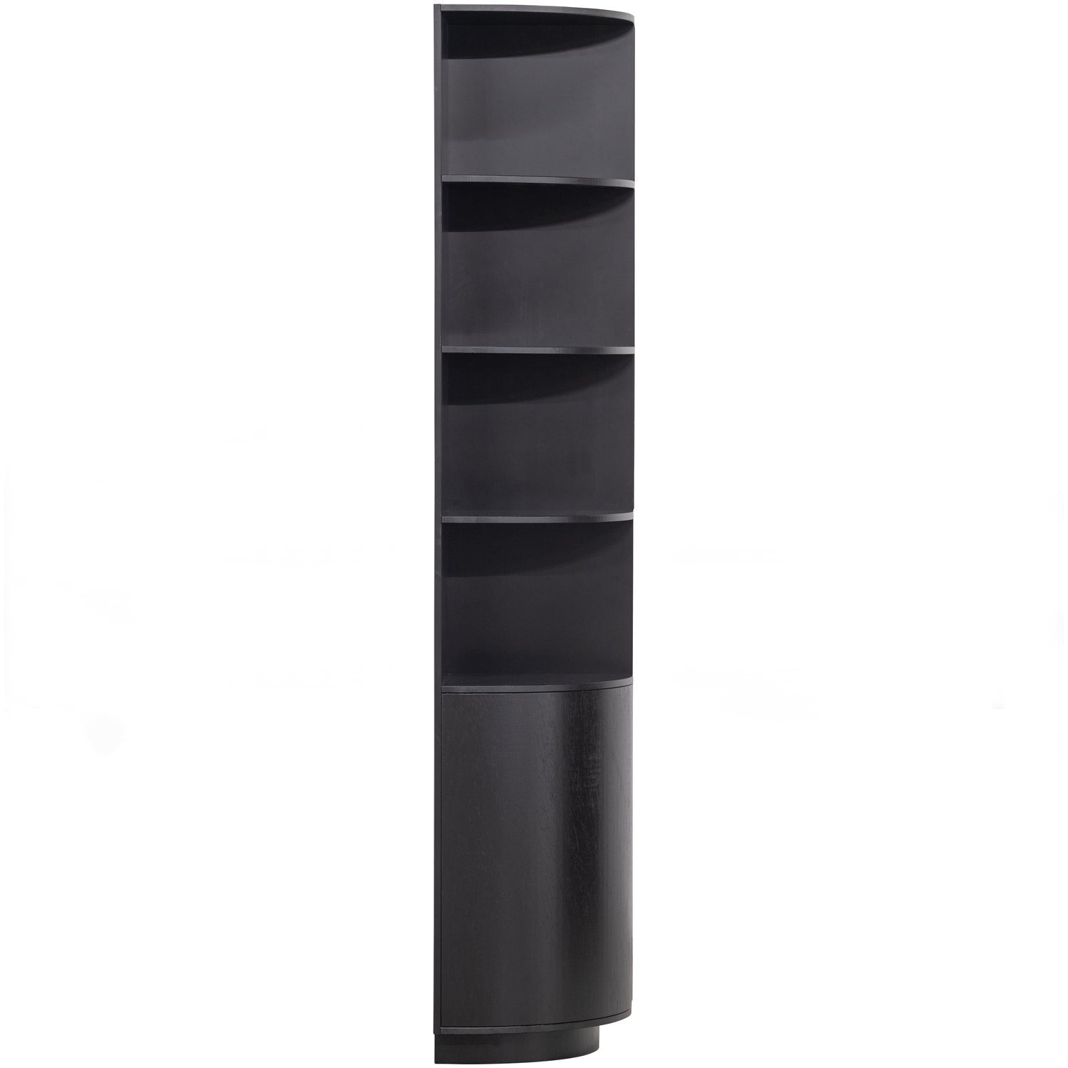 Buffet 2 portes en bois de pin noir mat Finca 210x78 cm