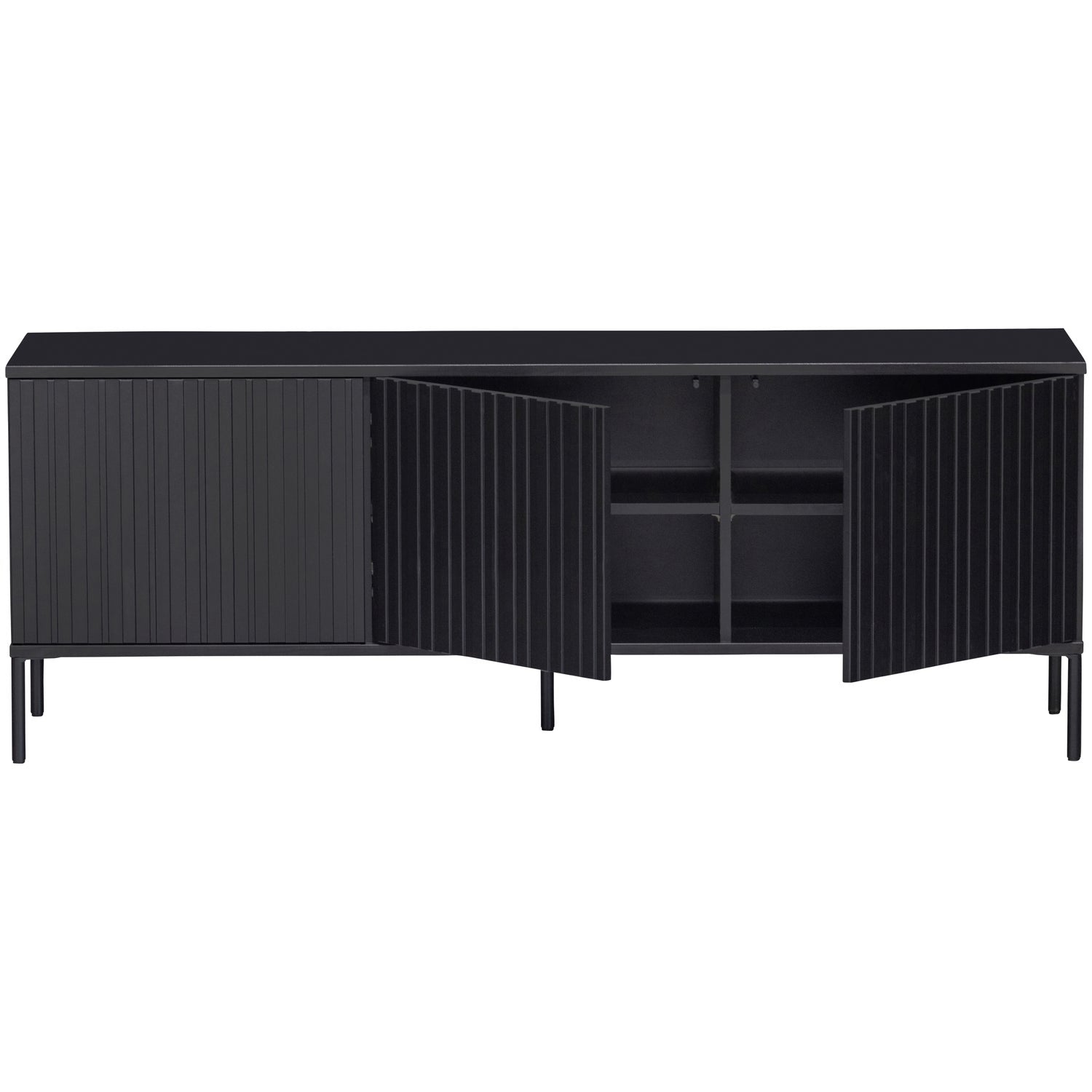 Mobile TV 3 ante in legno di frassino Gravure 56x150 cm