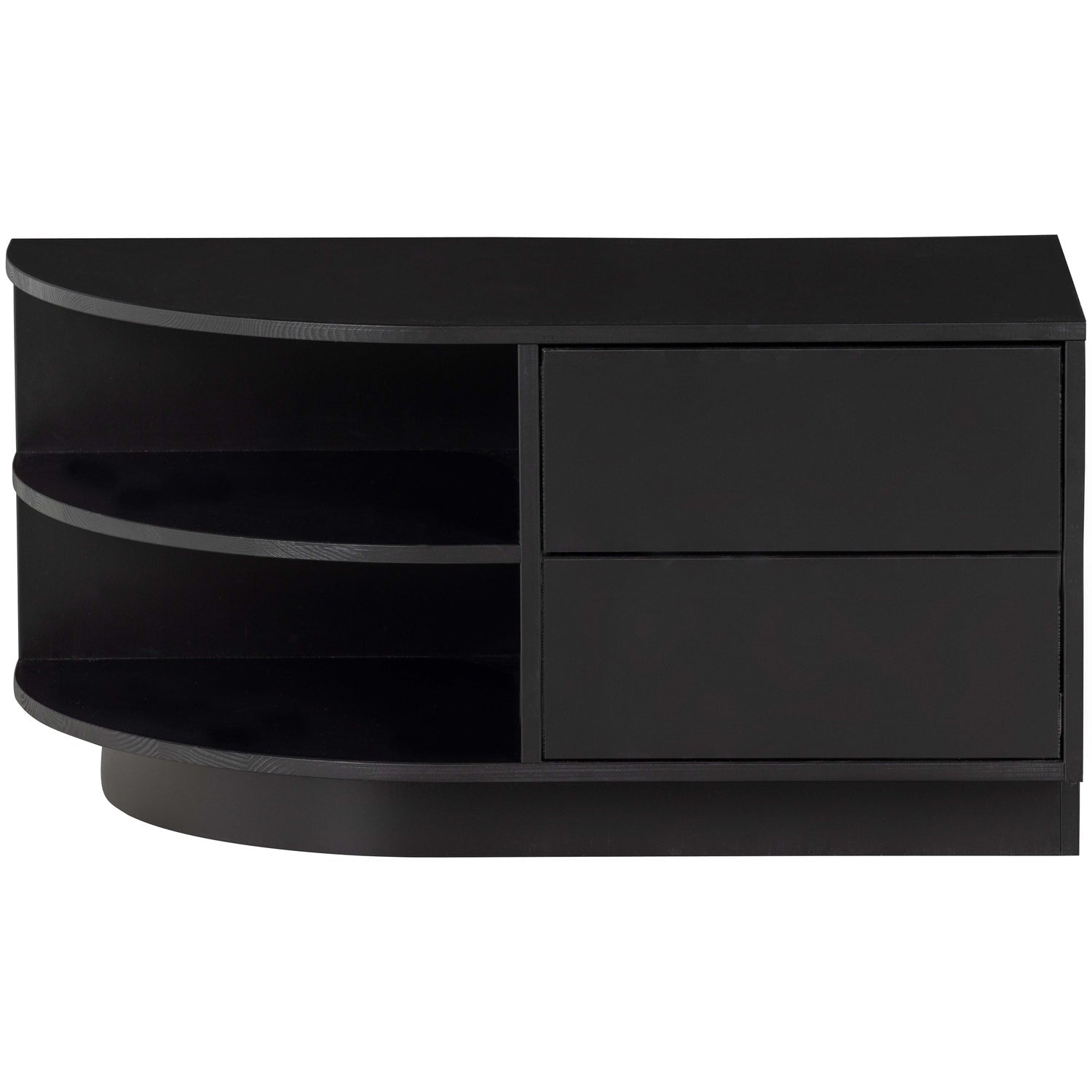 Mobile TV in legno di pino nero Finca 40x78 cm