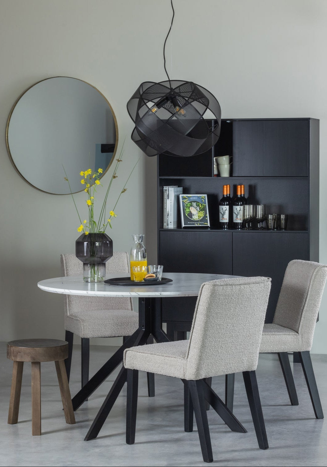 Lampada a sospensione nera Arie 40x50cm