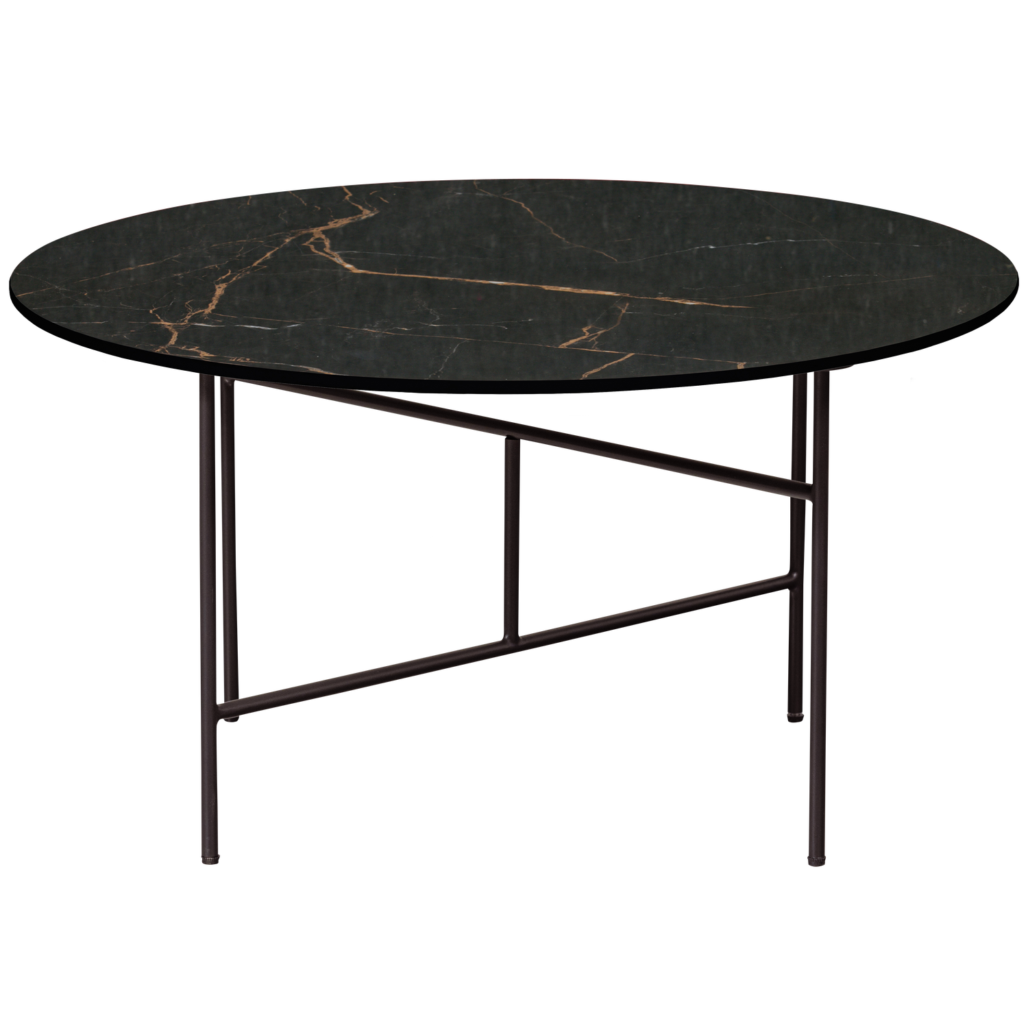 Tavolino effetto marmo nero Vida 40x80 cm