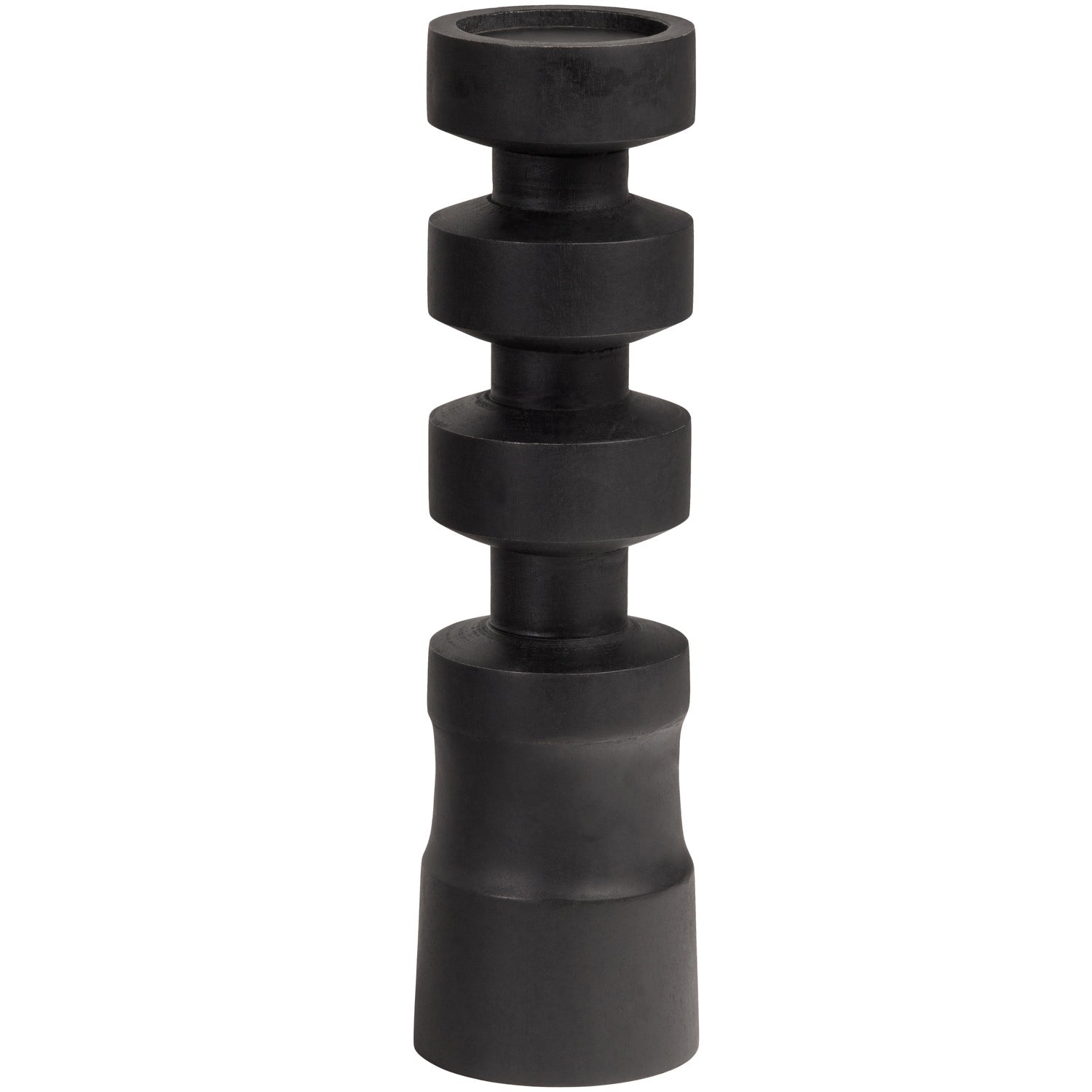 Bougeoir en bois de manguier noir Midi